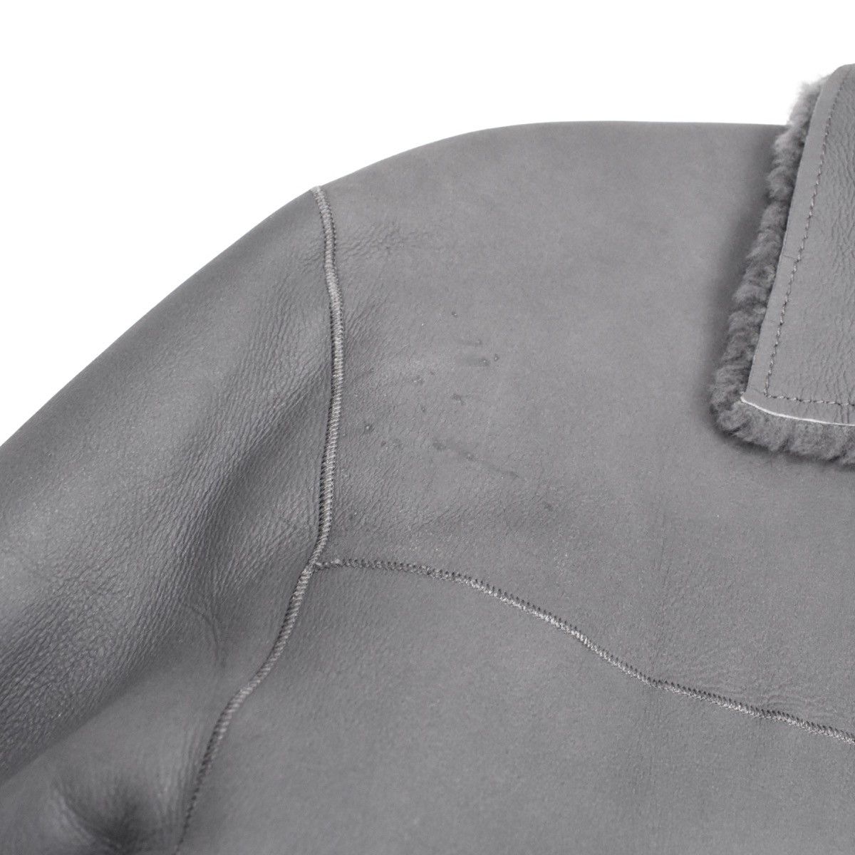 Coach Coach Shearling Grey Leather Jacket Size US M / EU 48-50 / 2 - 3 Thumbnail