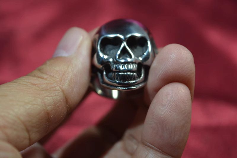 Jewelry Dark Jewelry Rings Open Size Chrome Ring (Size 7-13) Size ONE SIZE - 3 Thumbnail