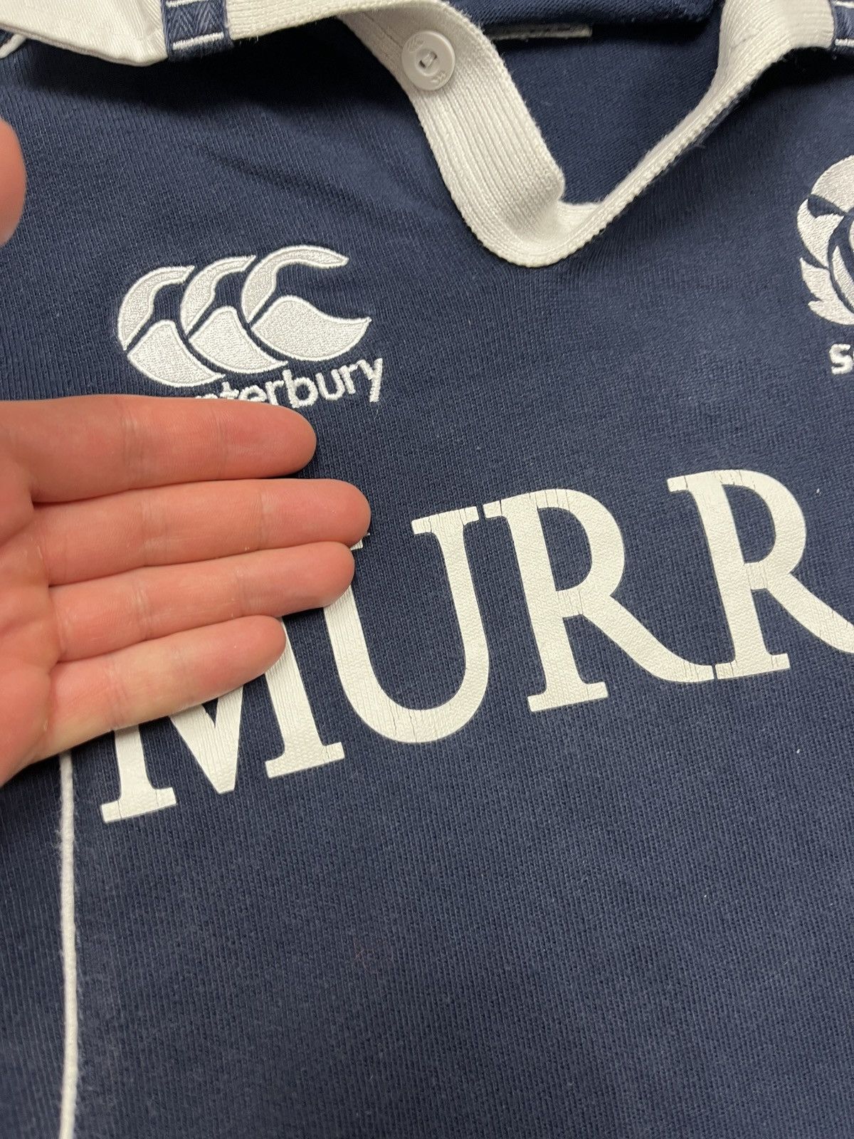 Canterbury of New Zealand Vintage Canterbury Scotland Murray Rugby Long Sleeve Rare Size US S / EU 44-46 / 1 - 6 Thumbnail