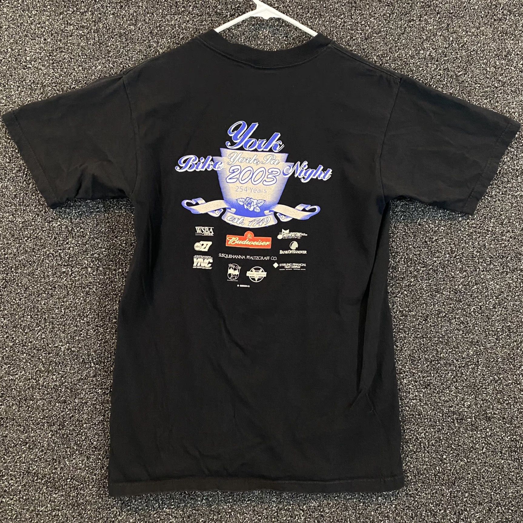 Harley Davidson Harley-Davidson Graphic T-Shirt Mens Medium Black 2003 Bike Night New York Double Sided Size US M / EU 48-50 / 2 - 6 Thumbnail