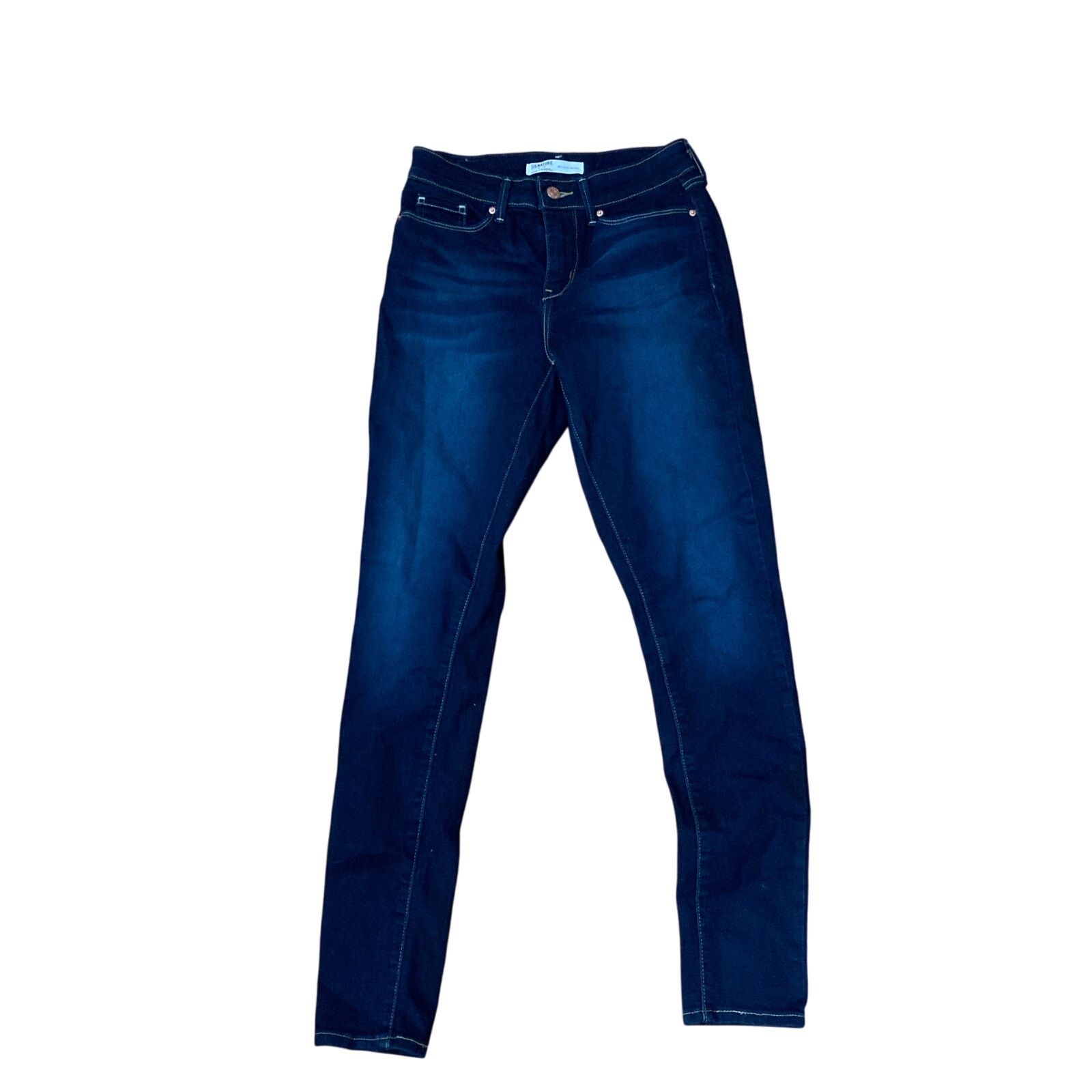 Levi's Signature by Levi Strauss Womens MidRise Skinny Jeans Sz W26 Size 26" / US 2 / IT 38 - 1 Thumbnail