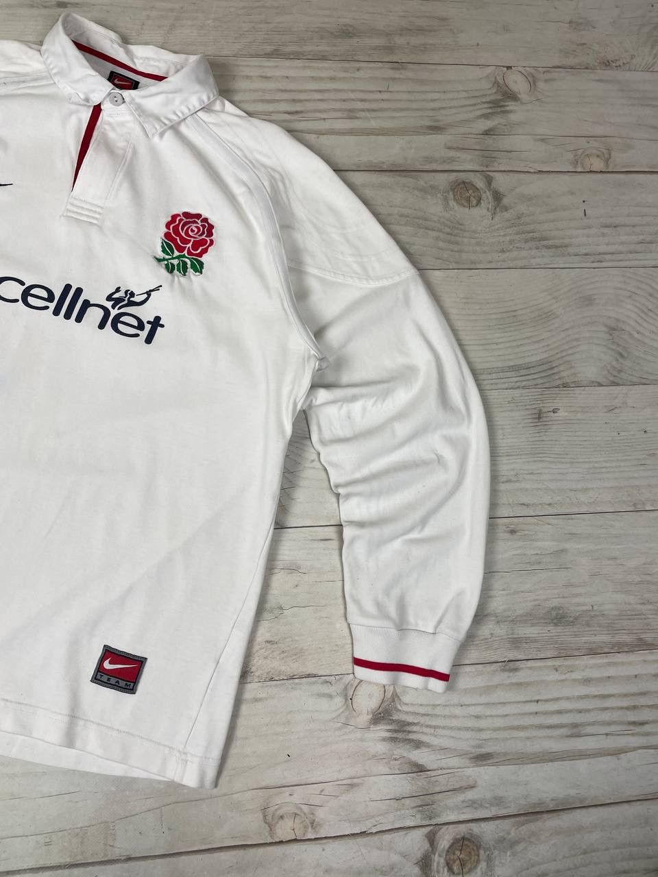 Nike Vintage Nike England Rugby 1999 2001 Long Sleeve Jersey Size US L / EU 52-54 / 3 - 6 Thumbnail