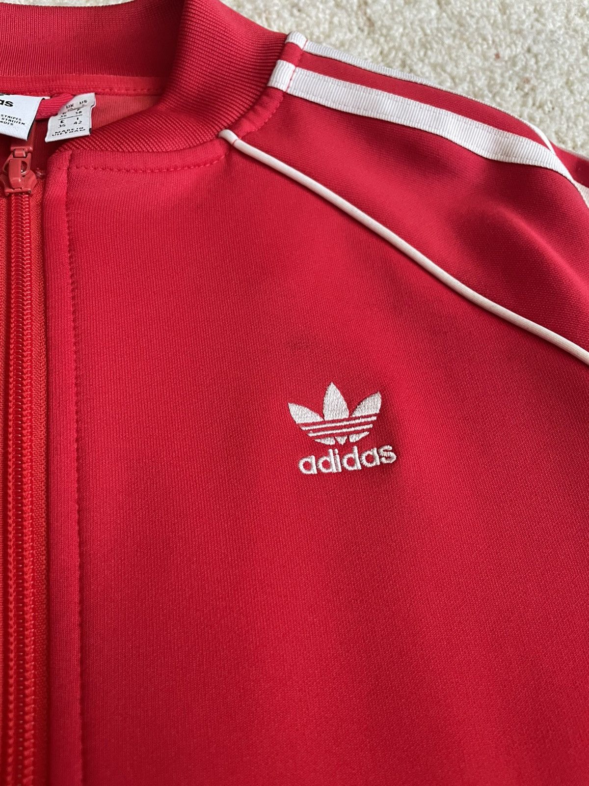 Adidas Red and white adidas zip up jacket Size US S / EU 44-46 / 1 - 3 Thumbnail