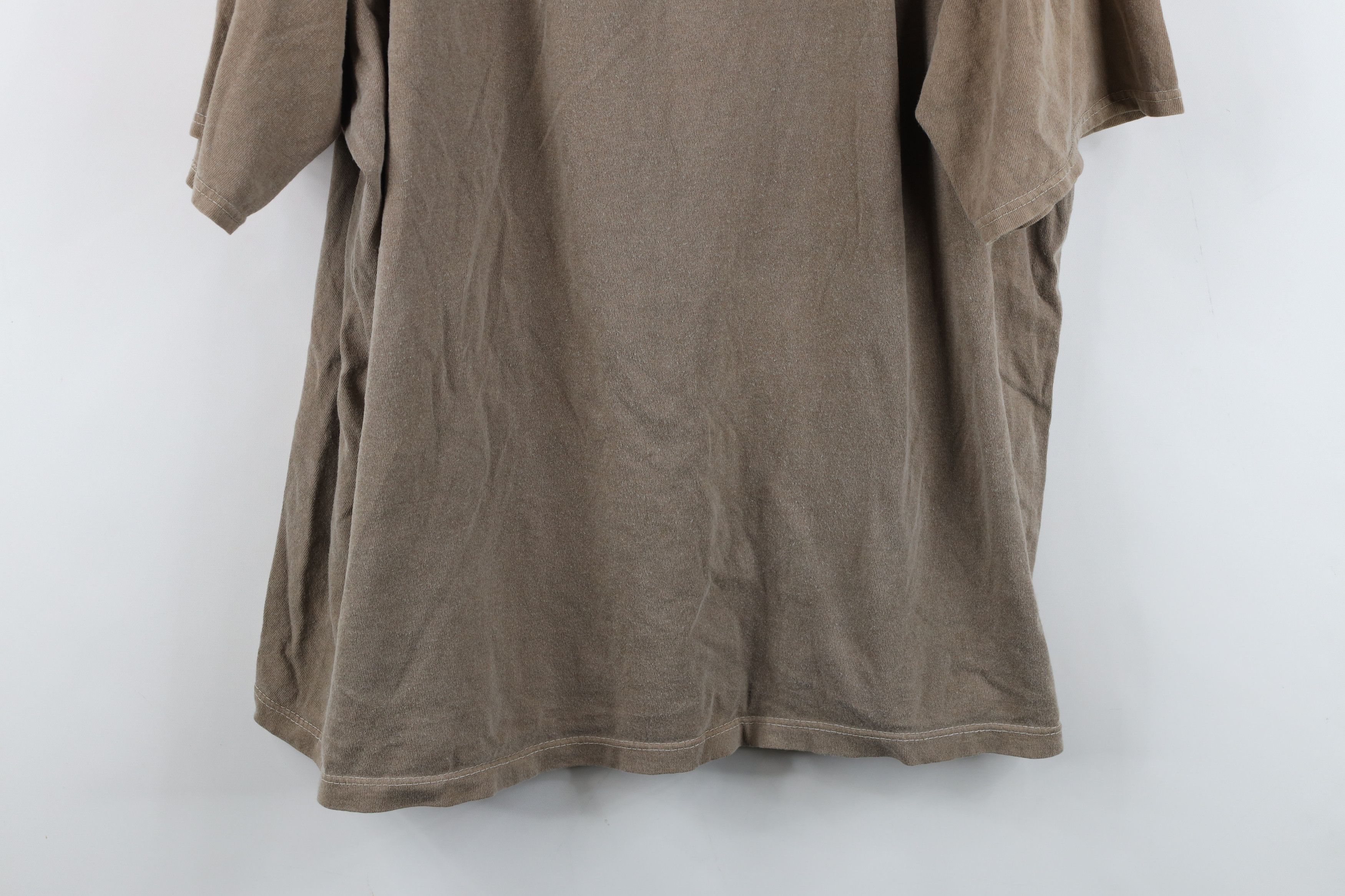 Vintage Vintage 90s Streetwear Short Sleeve T-Shirt Brown USA Size US L / EU 52-54 / 3 - 3 Thumbnail