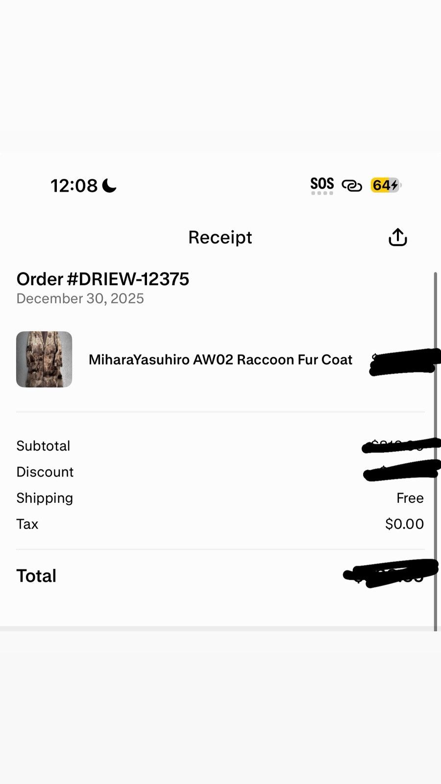 Maison MIHARA YASUHIRO Masion Yasuhiro AW02 Racoon Fur Coat Size US S / EU 44-46 / 1 - 9 Thumbnail