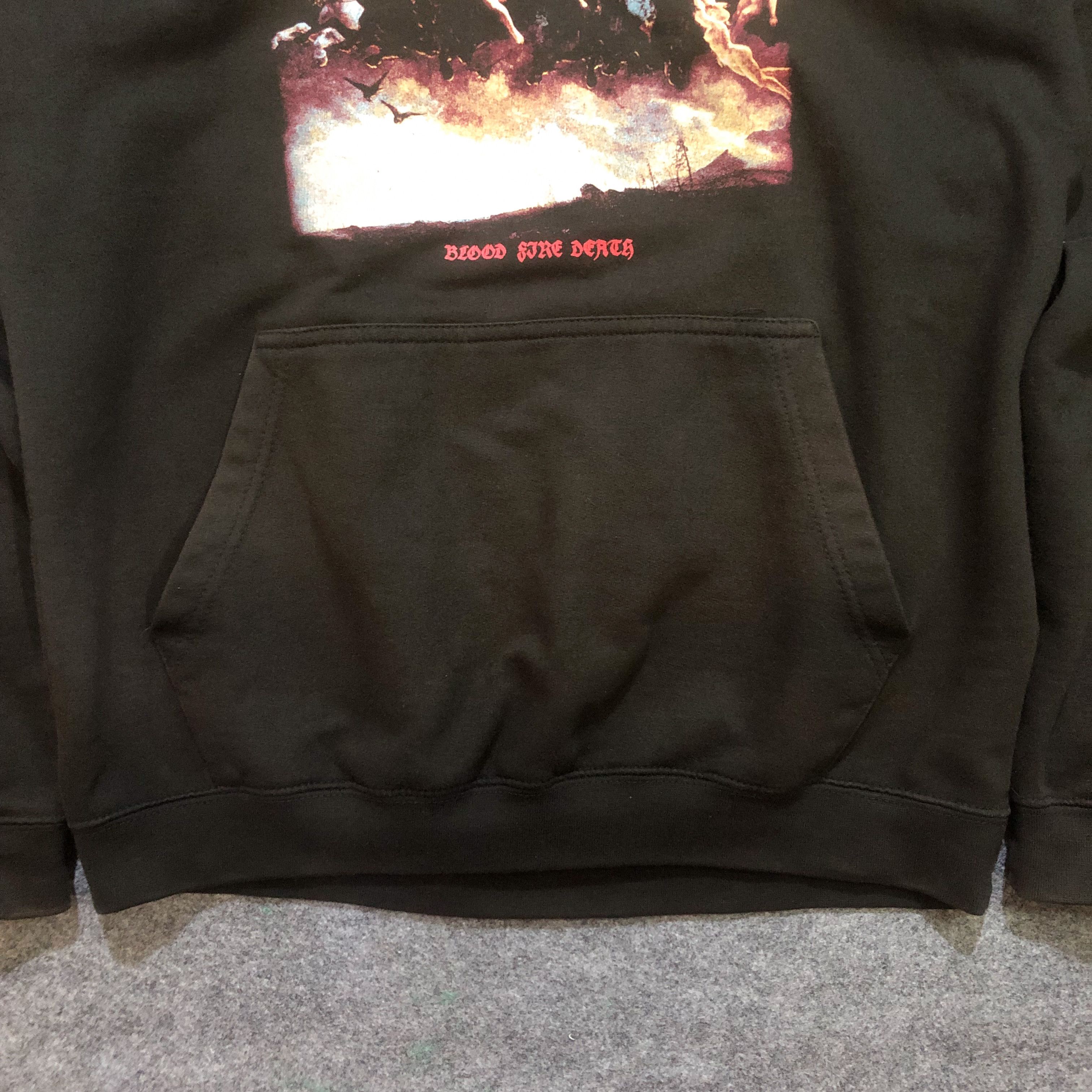 Band Tees Bathory Blood Fire Death Hoodie Sun Faded Aesthetic Size US L / EU 52-54 / 3 - 5 Thumbnail