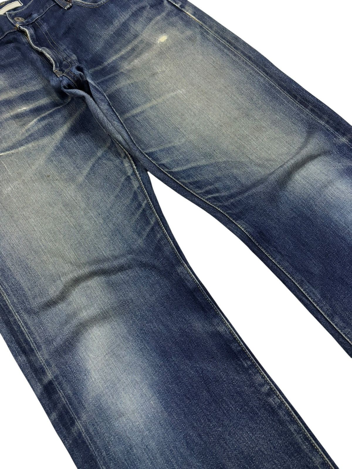 Jun Takahashi × Kaihara Denim Vintage Japan Uniqlo Faded Selvedge Jeans Size US 34 / EU 50 - 4 Thumbnail