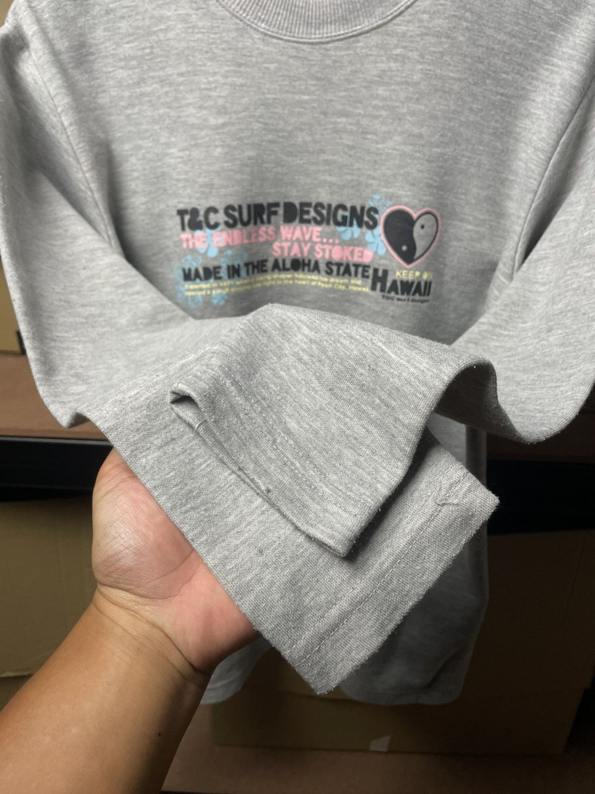Other T&C Surf Designs vintage-style grey heather sweatshirt Size L / US 10 / IT 46 - 4 Thumbnail