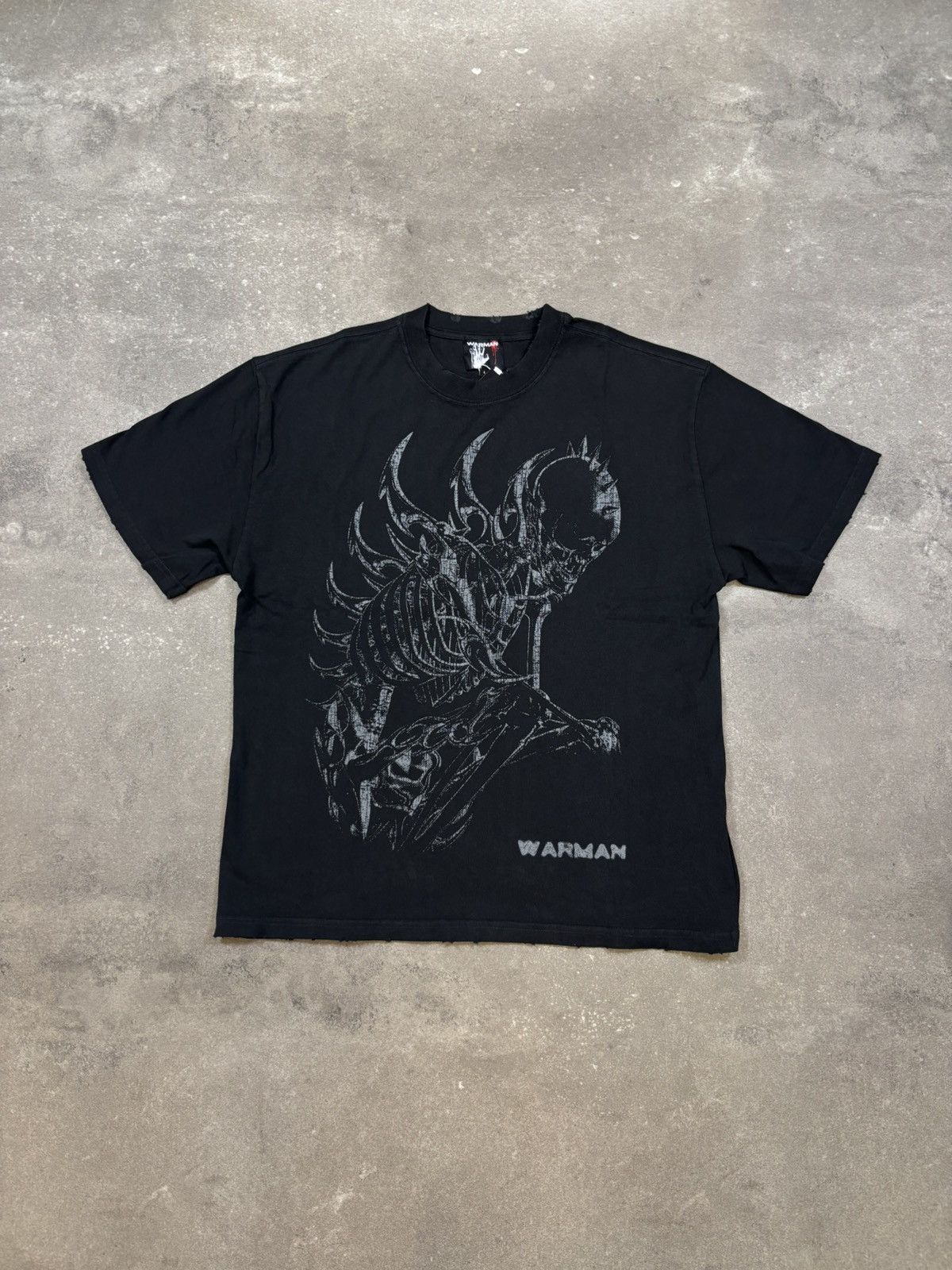 Vintage Warman Rockstar Skeleton Graphic T-Shirt, Black Size US S / EU 44-46 / 1 - 1 Thumbnail