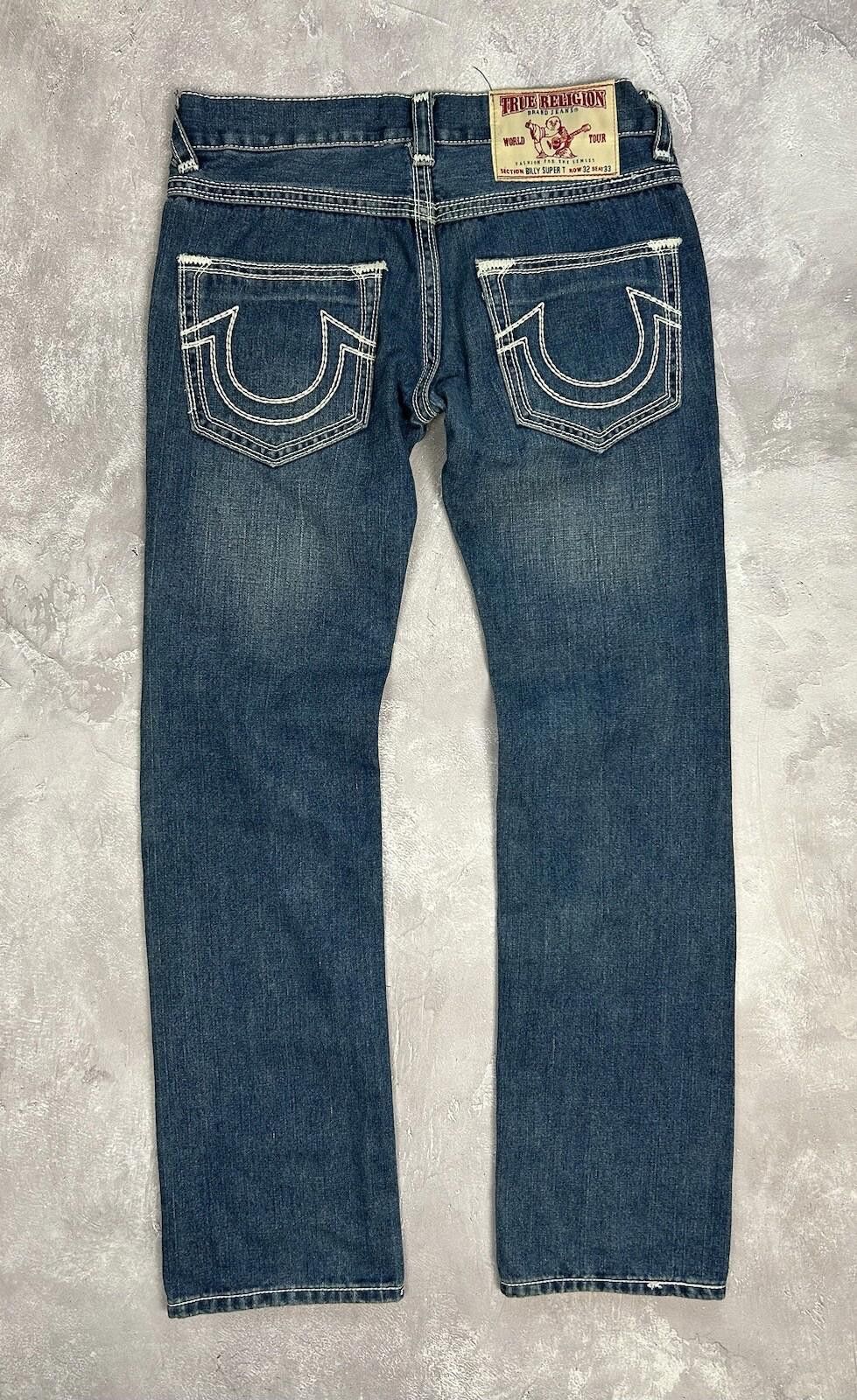 True Religion True Religion Billy Super T Denim Blue Jeans Size W32 L33 Size US 32 / EU 48 - 5 Thumbnail