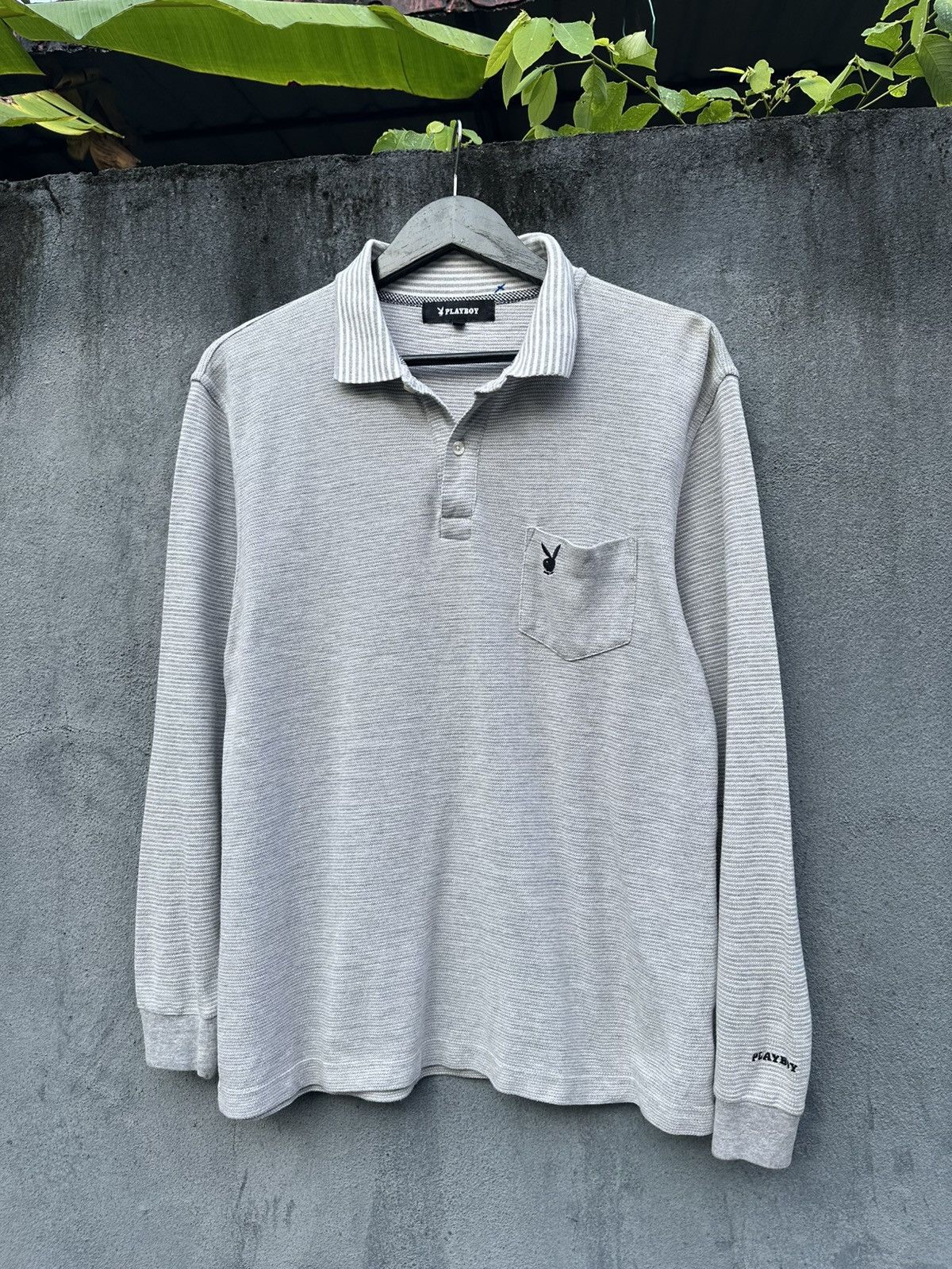 Playboy 👹Vintage Playboy Pullover Botton Long Sleeves Tshirt Size US M / EU 48-50 / 2 - 3 Thumbnail