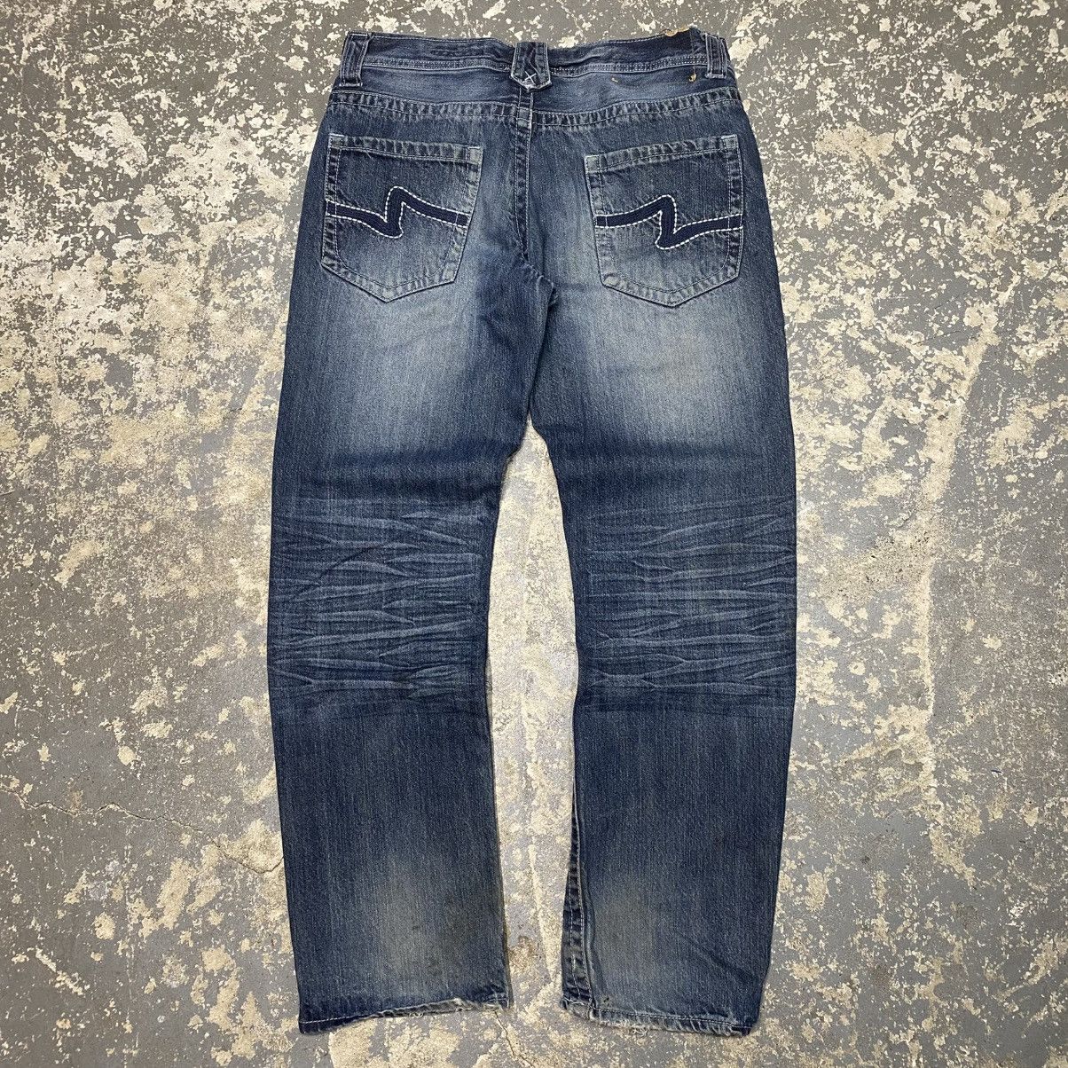 Blue Gear × Vintage Vintage Hollywood Y2K Embroidered Denim Jean Size US 34 / EU 50 - 1 Thumbnail
