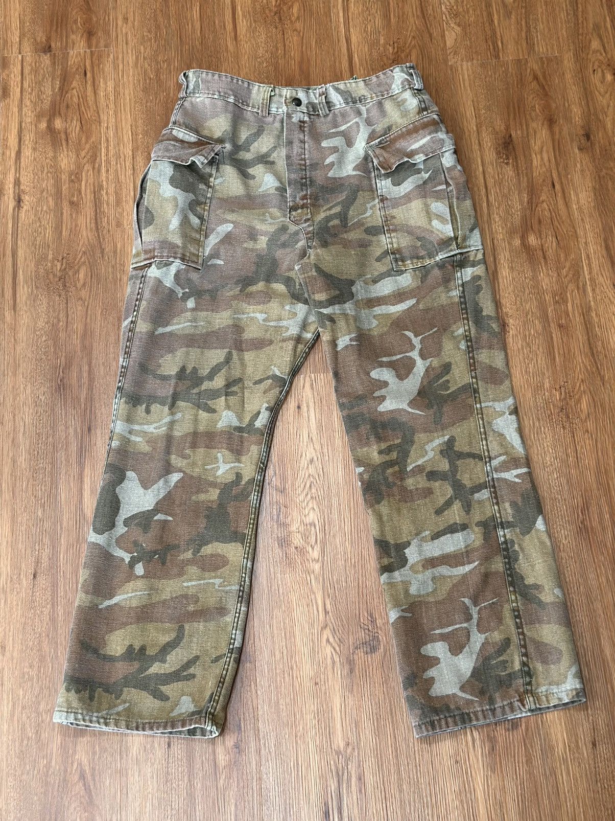 Vintage Vintage 1970’s Ranger Reversible Camo Cargo Pants Size US 31 - 3 Thumbnail