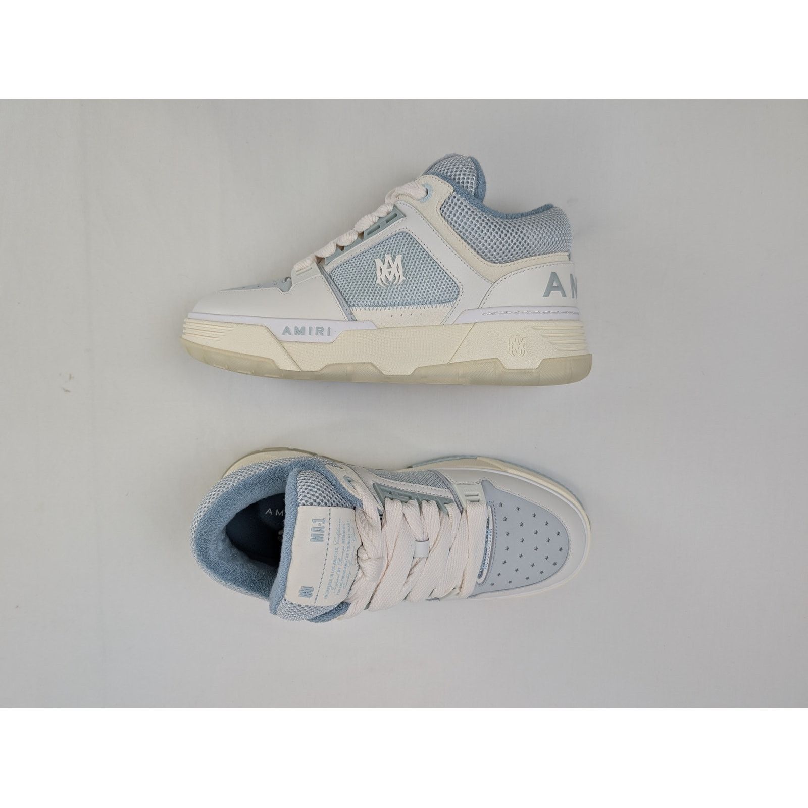 Amiri o1rshd1 MA-1 Sneakers in Ice Blue Size US 13 / EU 46 - 1 Thumbnail