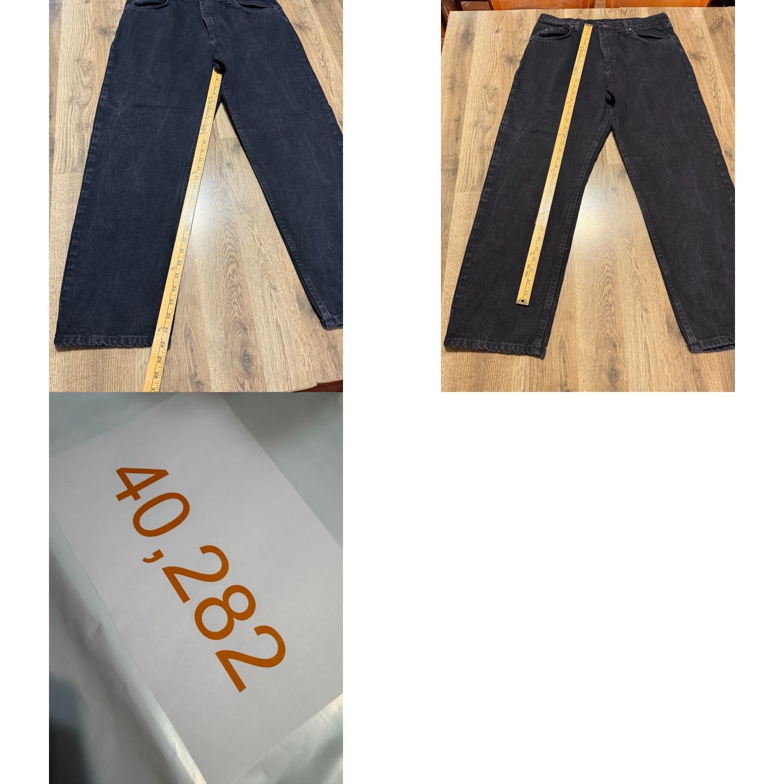 Wrangler Wrangler Jeans Mens Size 38x30 Black Denim Relaxed Fit Straight Leg 5-Pocket Design Regular Inseam 30in Vintage: No Size US 38 / EU 54 - 8 Thumbnail