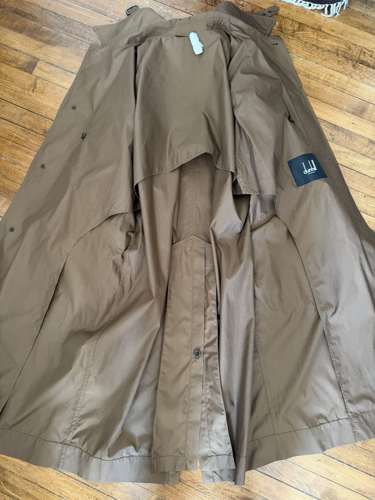 Alfred Dunhill 5K runway sample cotton/silk tobacco-brown trench, IT50, IT Size US M / EU 48-50 / 2 - 6 Thumbnail
