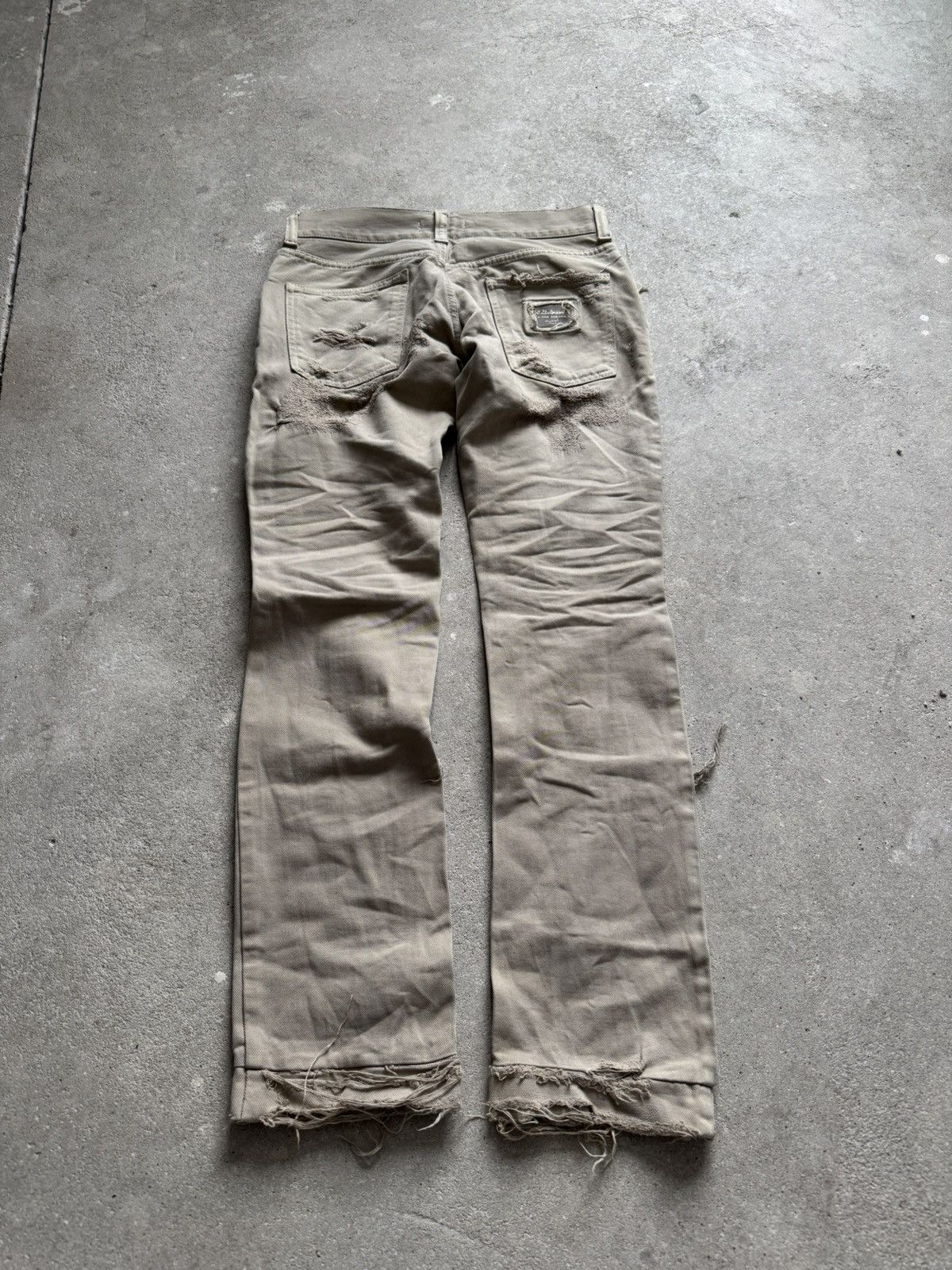 Dolce & Gabbana 2004 Dolce&Gabbana Distressed Ripped Jeans Size US 29 - 3 Thumbnail