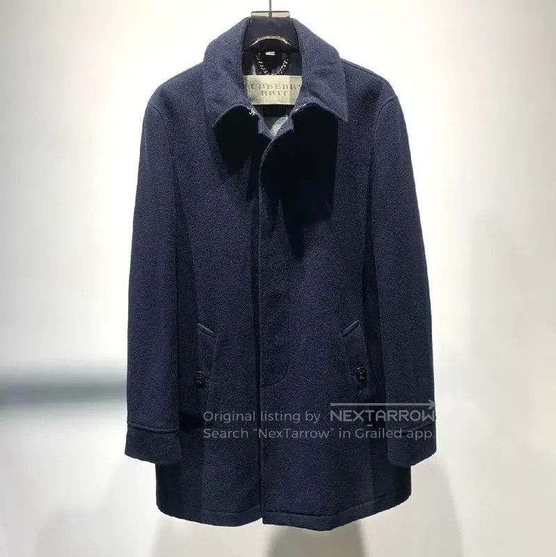 Burberry Burberry Black Wool Men's Coat. Size US M / EU 48-50 / 2 - 1 Thumbnail