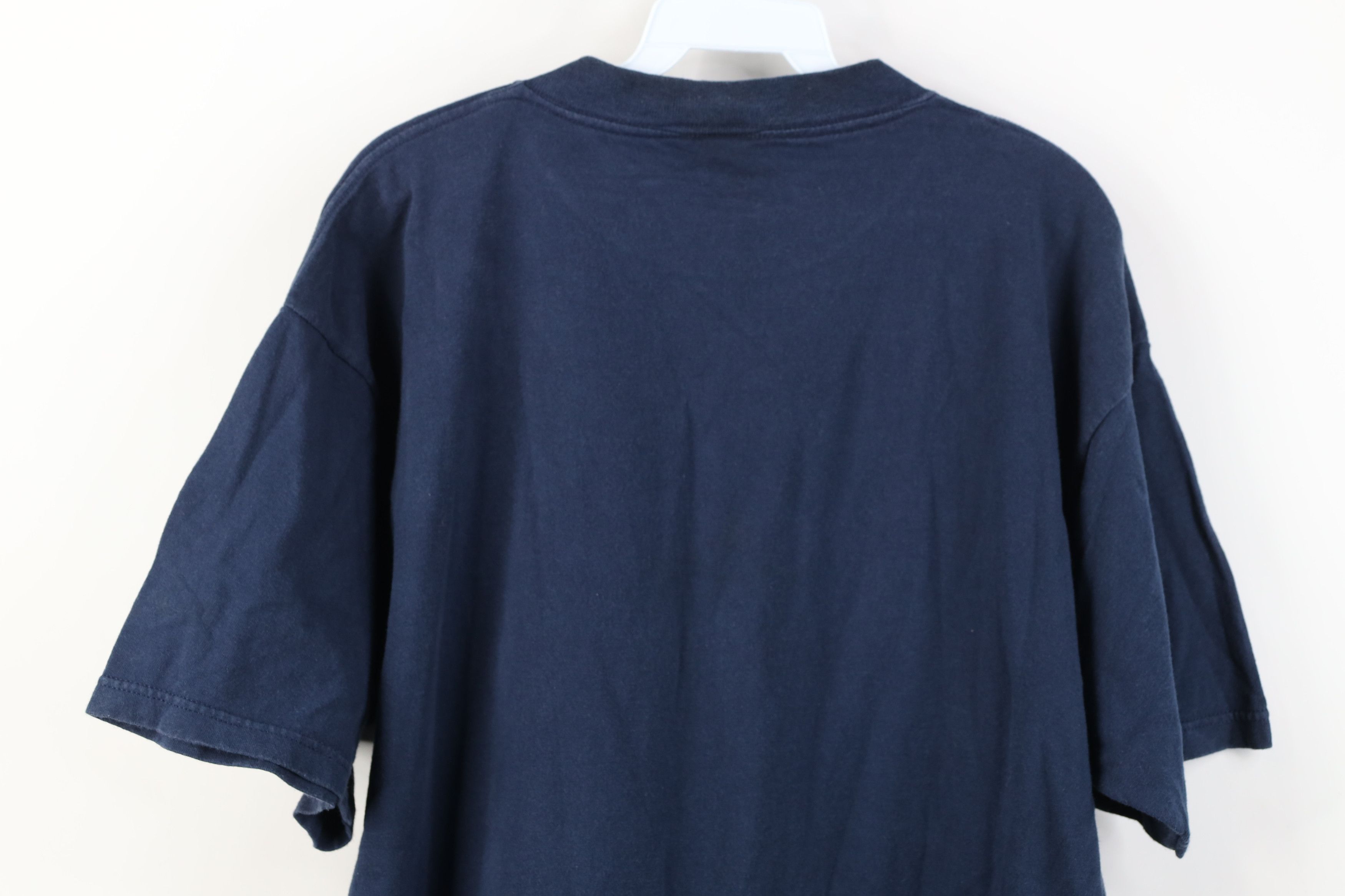 Vintage Vintage 90s Streetwear Head Metallic Dolphin T-Shirt Blue Size US XL / EU 56 / 4 - 12 Thumbnail