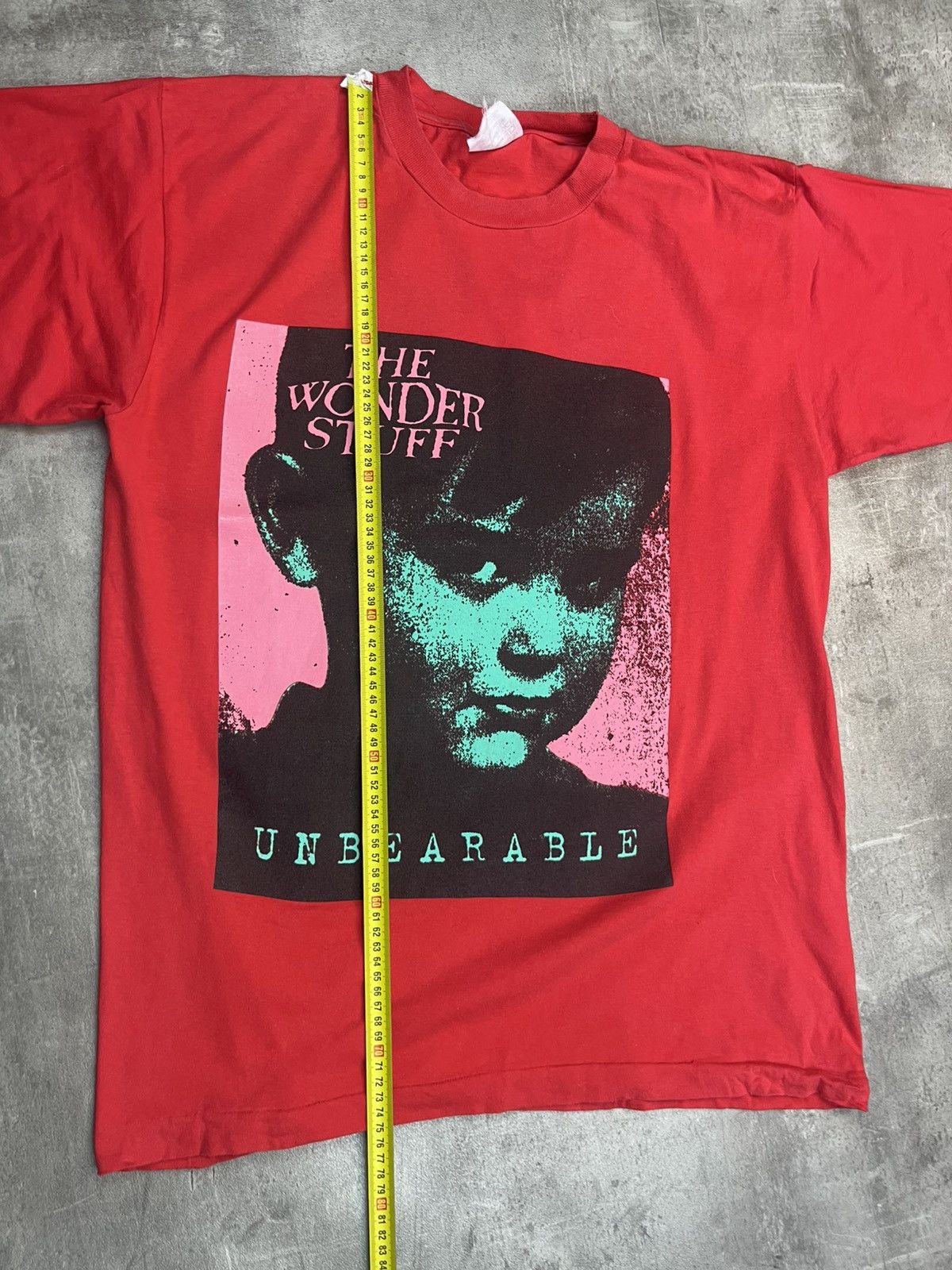 Band Tees × Japanese Brand × Vintage AIRAK THE WONDER STUFF UNBEARABLE BAND TEE 80’s Size US L / EU 52-54 / 3 - 13 Thumbnail