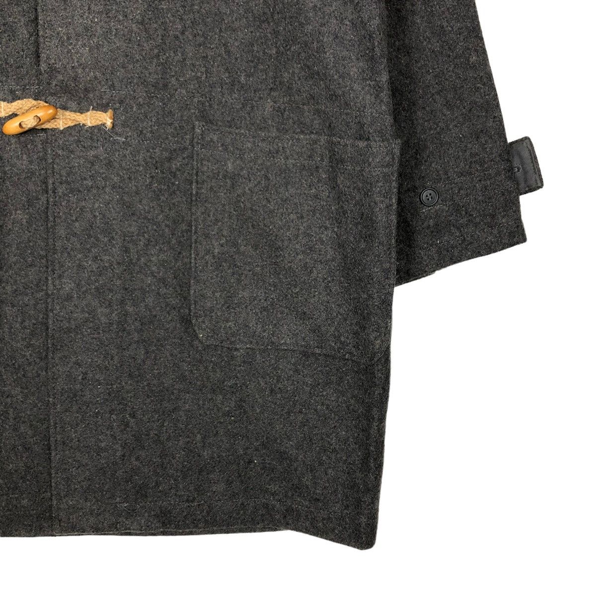Schott 🔥HERRINGBONE WOOL LONG JACKET SCHOTT DUFFLE MADE IN USA Size US L / EU 52-54 / 3 - 5 Thumbnail
