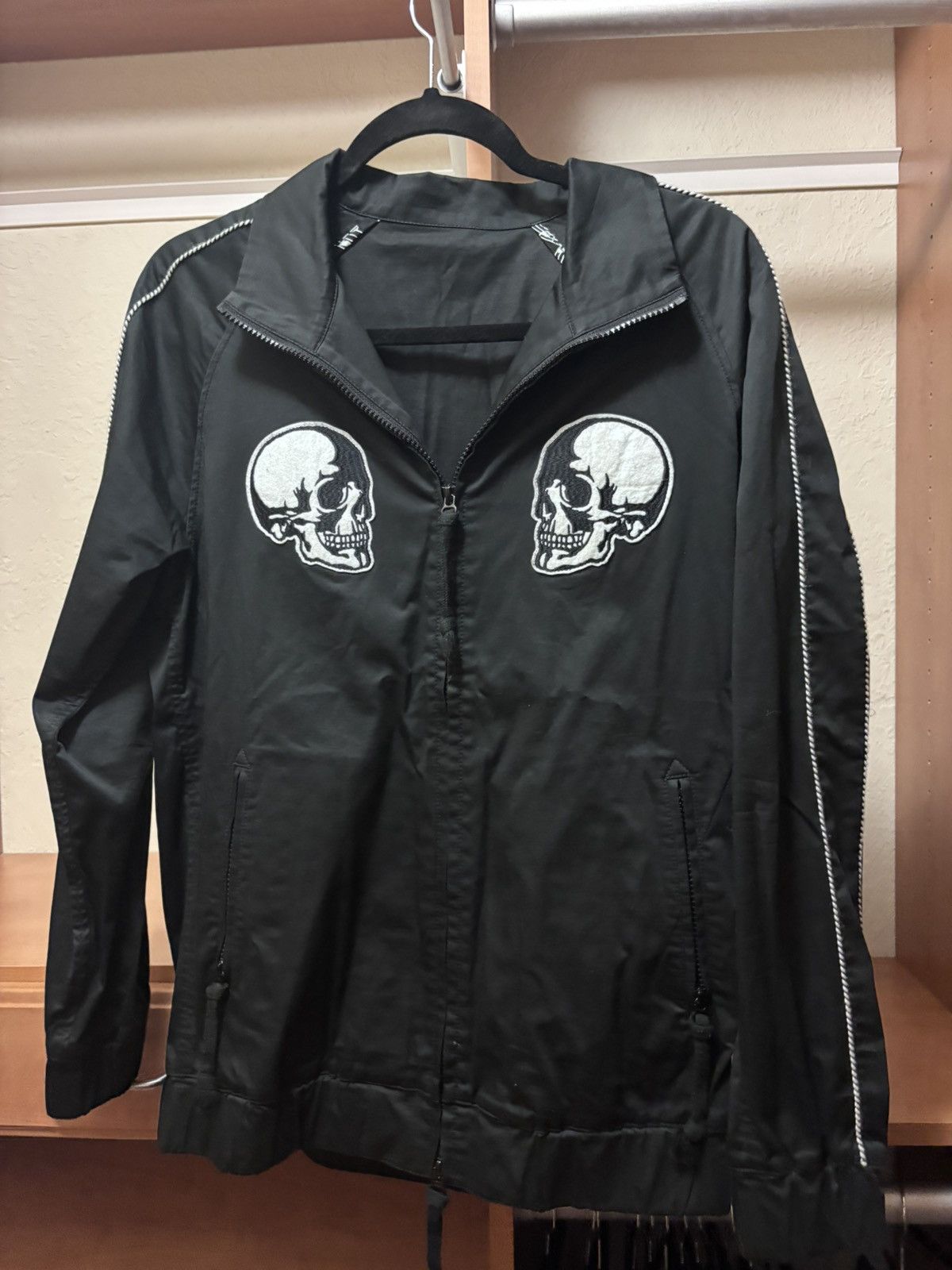 NUMBER NINE スカルプリントブラックスカジャン Number (N)ine ‼️LAST DROP‼️Number Nine Double Skull Track Jacket