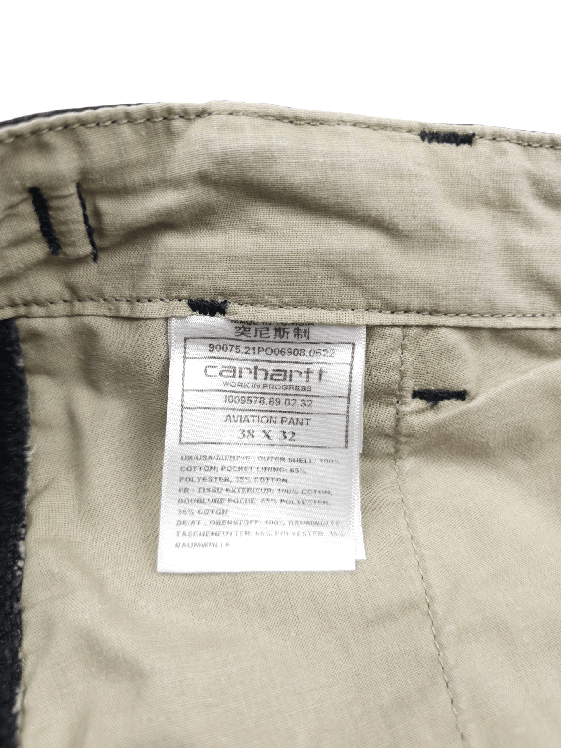 Carhartt 💎 Vintage Carhartt Aviation Black Cargo Pants 38x32 Size US 38 / EU 54 - 6 Thumbnail