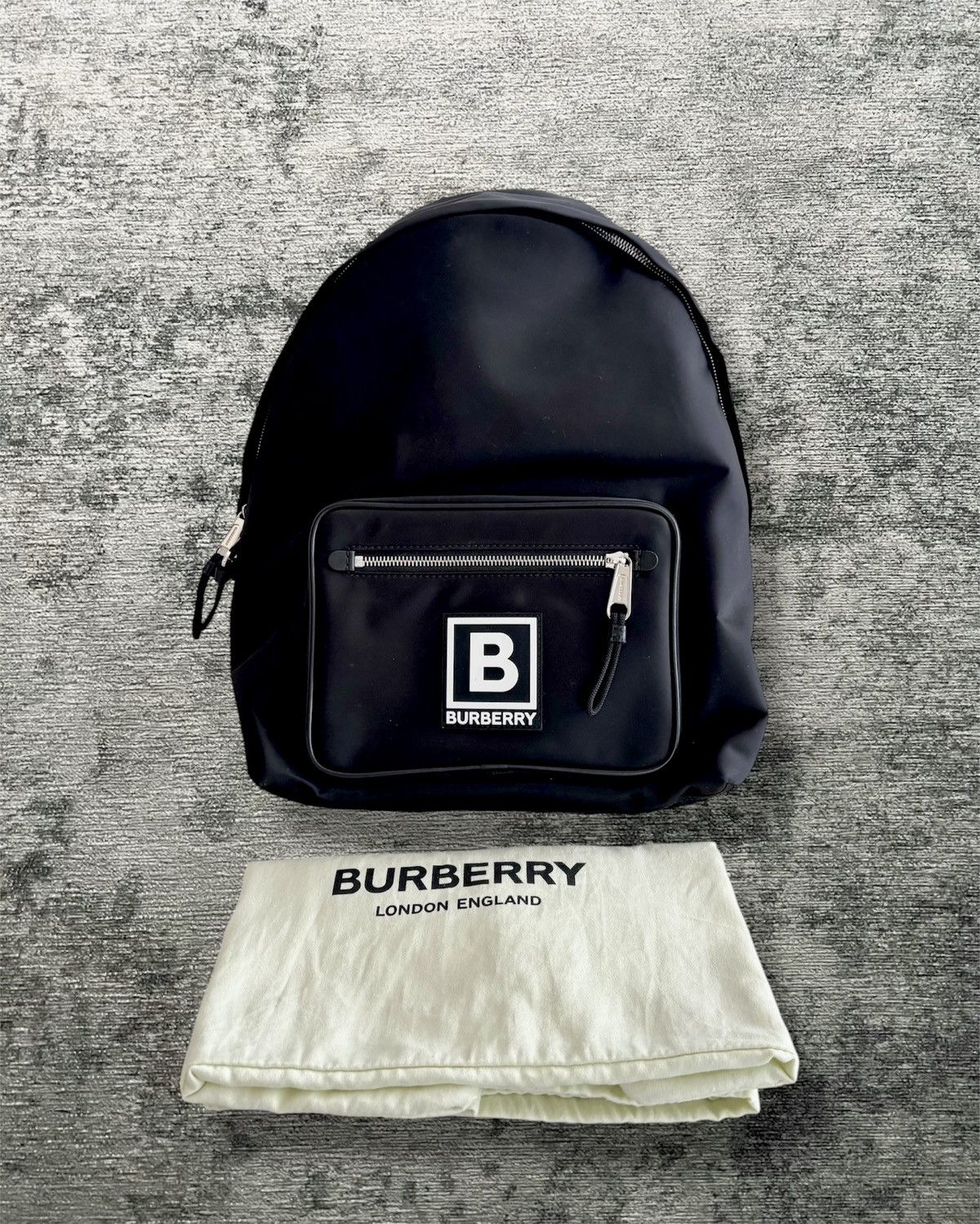Burberry Burberry Black Logo Backpack Size ONE SIZE - 1 Thumbnail