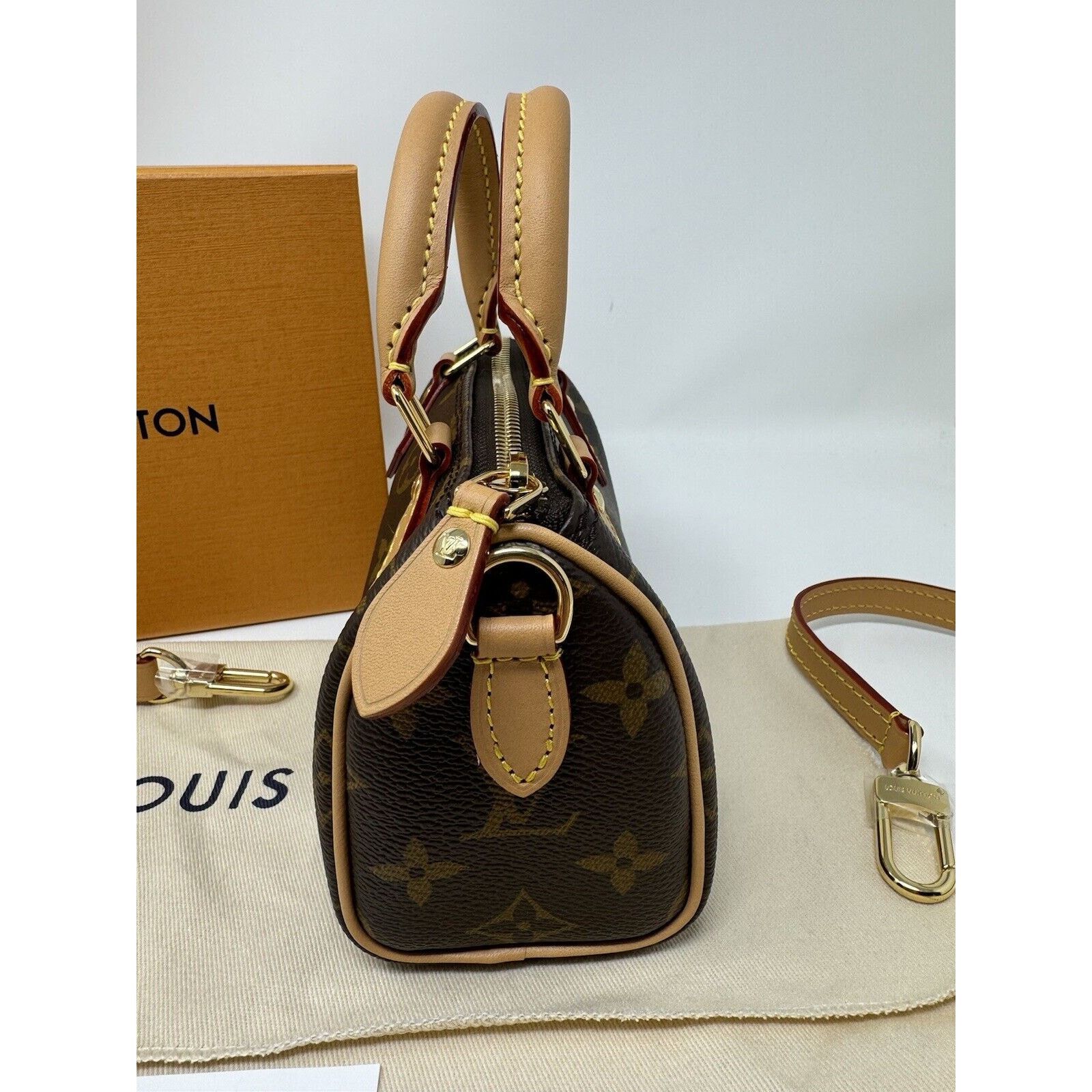 Louis Vuitton NWT Louis Vuitton Nano Speedy Monogram Size ONE SIZE - 4 Thumbnail
