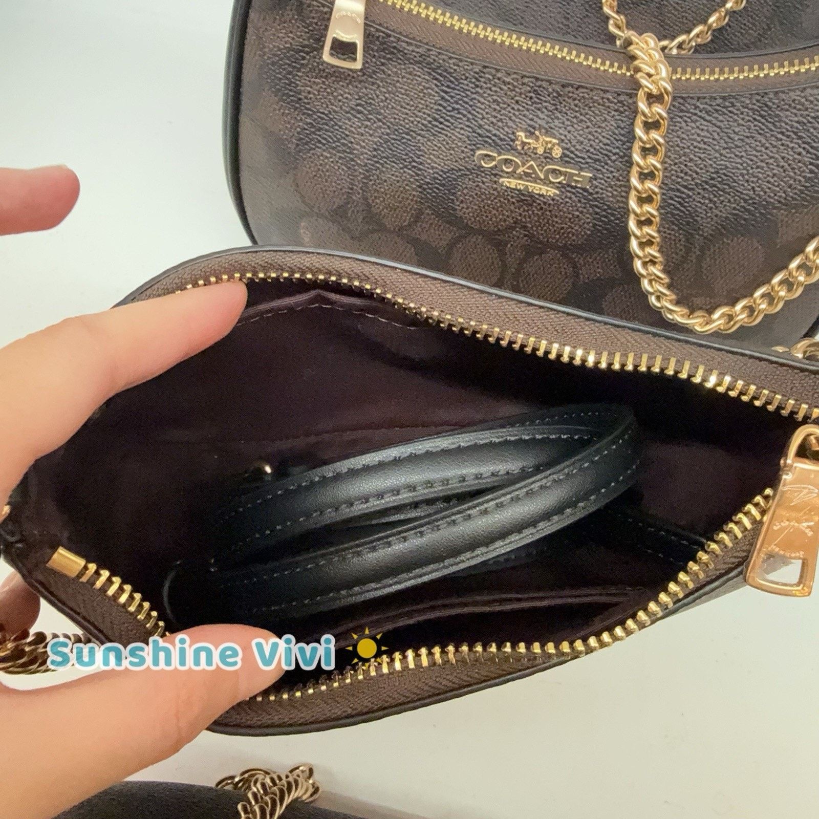 Coach NWT Bundle Coach Teri Mini Bag CW323 & CAX00 Chain Gold Size ONE SIZE - 10 Thumbnail
