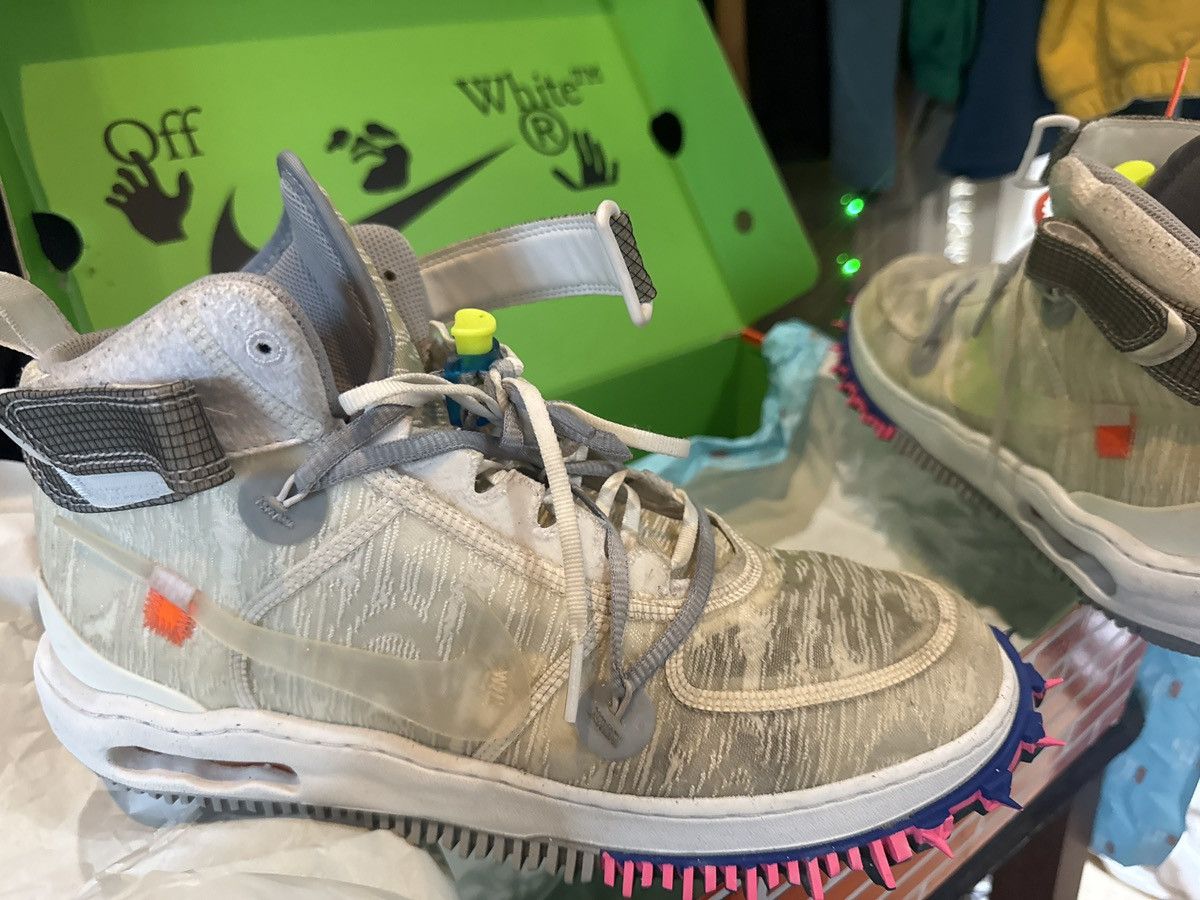 Nike × Off-White Nike Off-White Air Force mid white multi Size US 11.5 / EU 44-45 - 3 Thumbnail