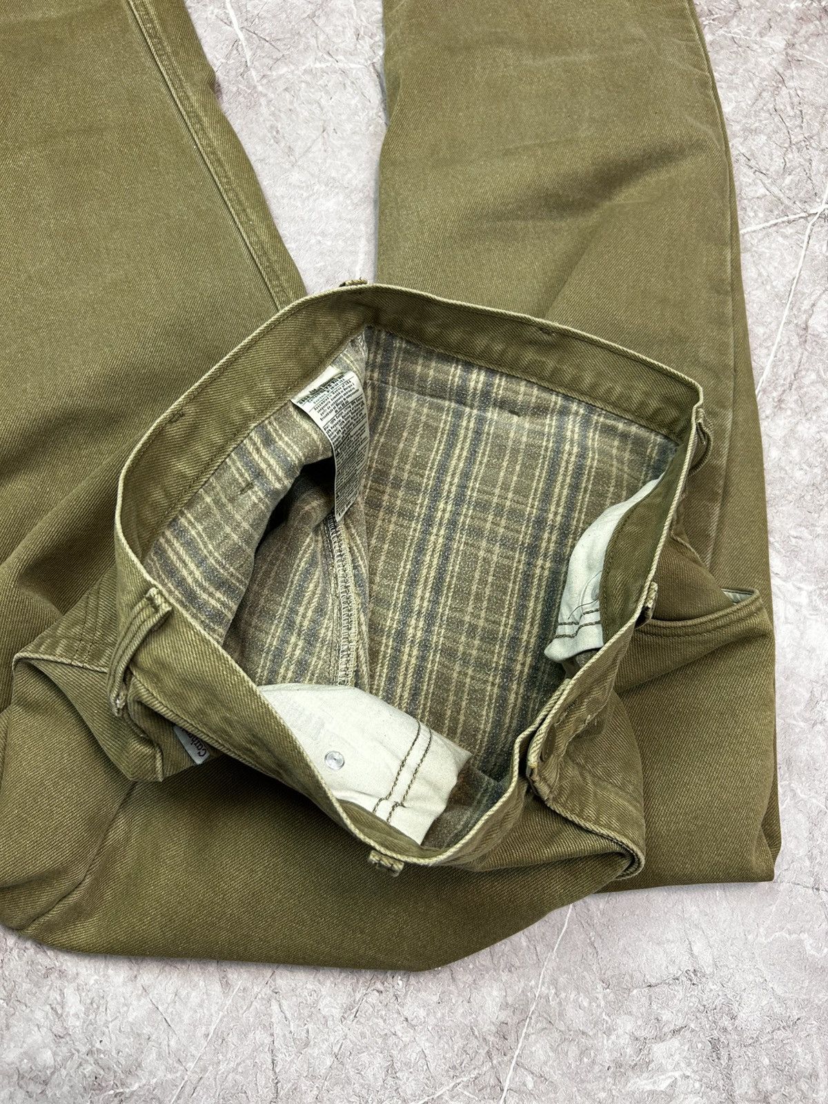 Carhartt Vintage Flannel Lined Carhartt Jeans / Pants Size US 38 / EU 54 - 10 Thumbnail