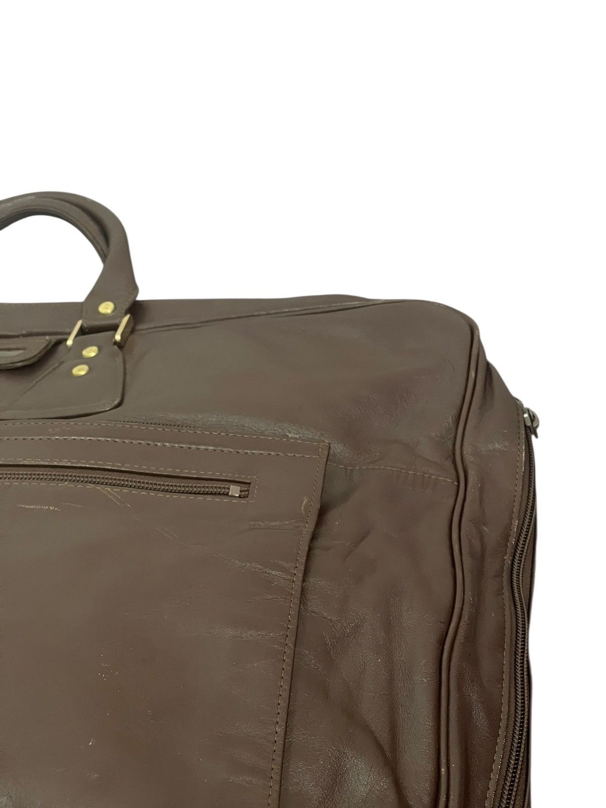 Porter Full Leather Vtg 90s Porter Japan Travel Bag 2🟩1 Size ONE SIZE - 7 Thumbnail