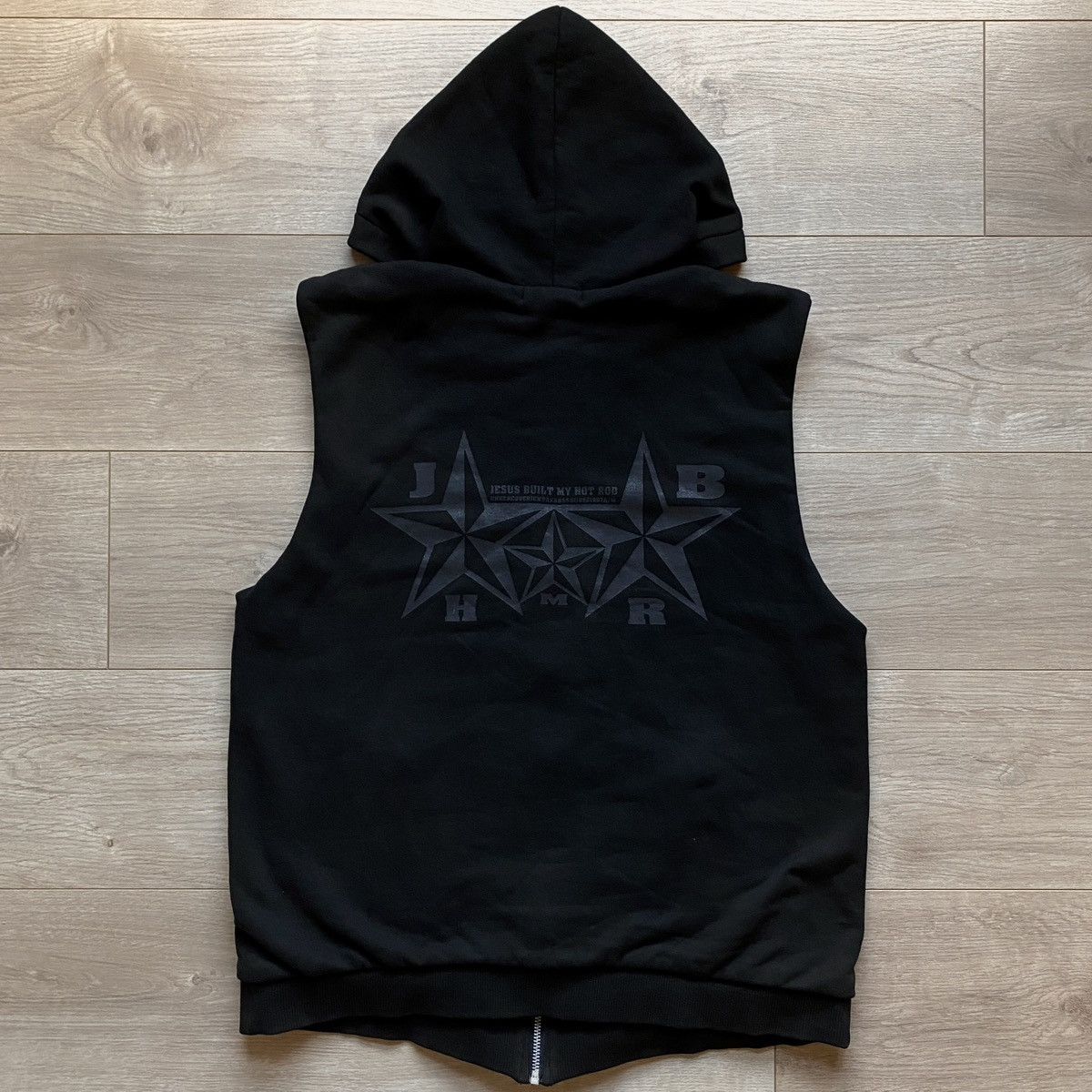 AW96 Undercover “Jesus Built My Hot Rod” Sleeveless Hoodie