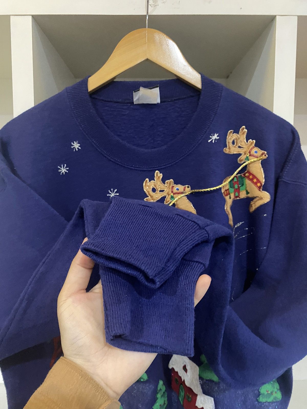 Lee × Vintage Vintage 80’s Santa Clous Sweatshirt Size US M / EU 48-50 / 2 - 10 Thumbnail