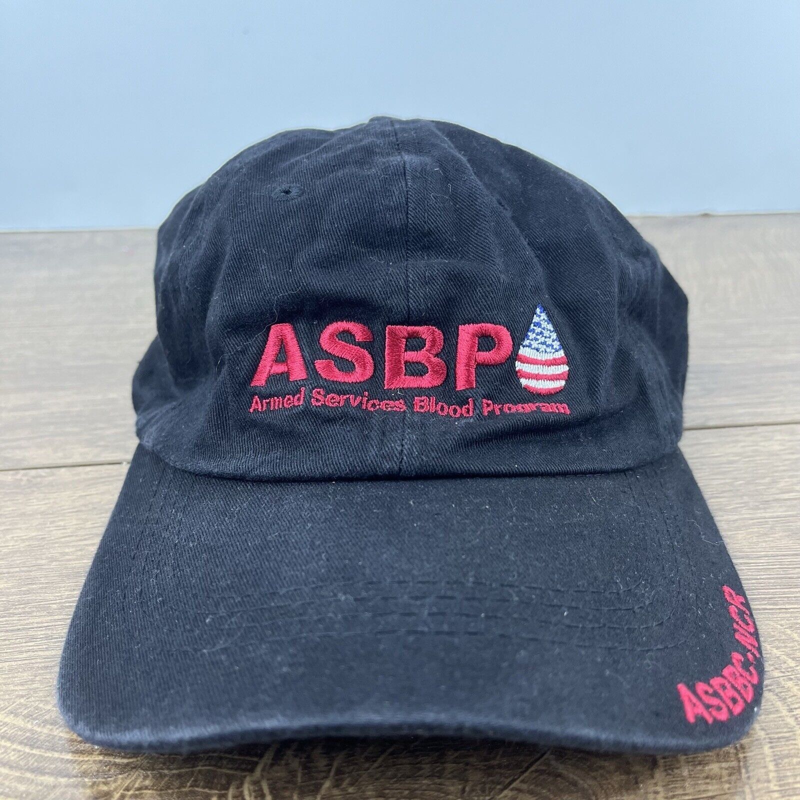 Other ASBP Hat Armed Services Blood Hat Black Adjustable Hat Black Size ONE SIZE - 2 Thumbnail