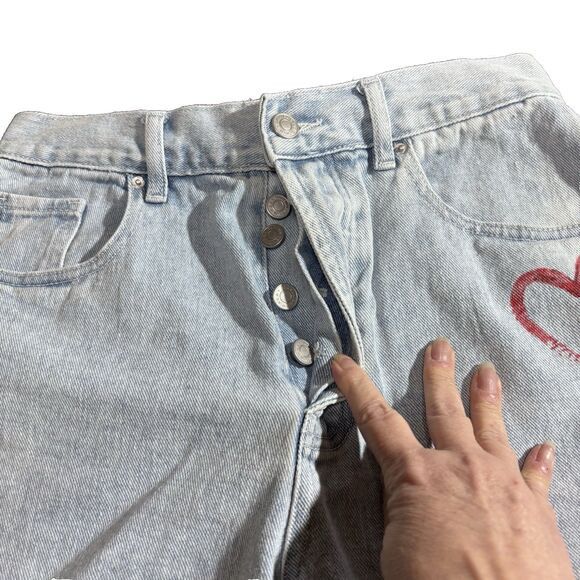 Pacsun Pacsun Women 90S Girlfriend Button Fly Denim Short 26 Size 26" / US 2 / IT 38 - 7 Thumbnail