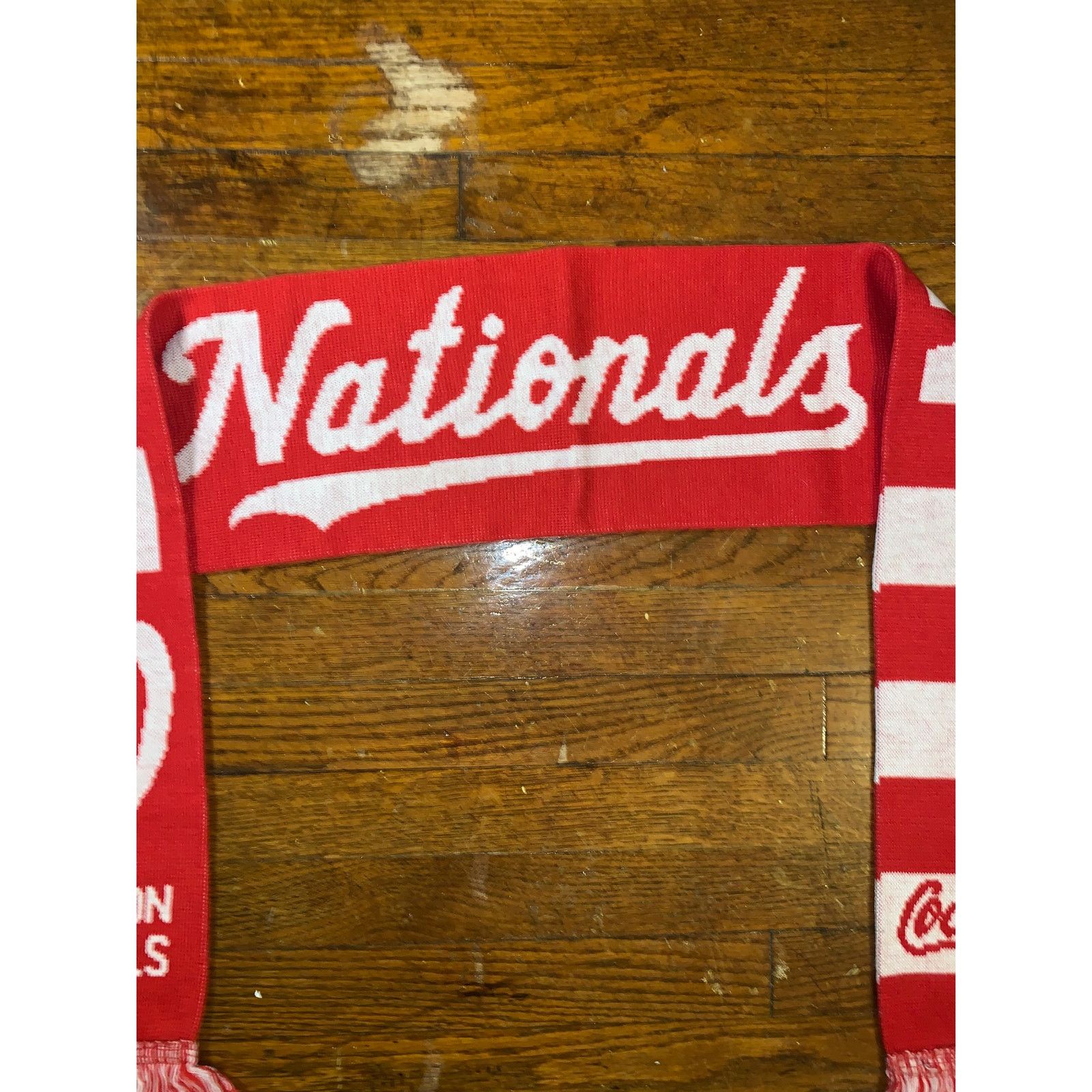 MLB Washington Nationals Coca Cola Scarf Red Natitude MLB Winter Size ONE SIZE - 2 Thumbnail