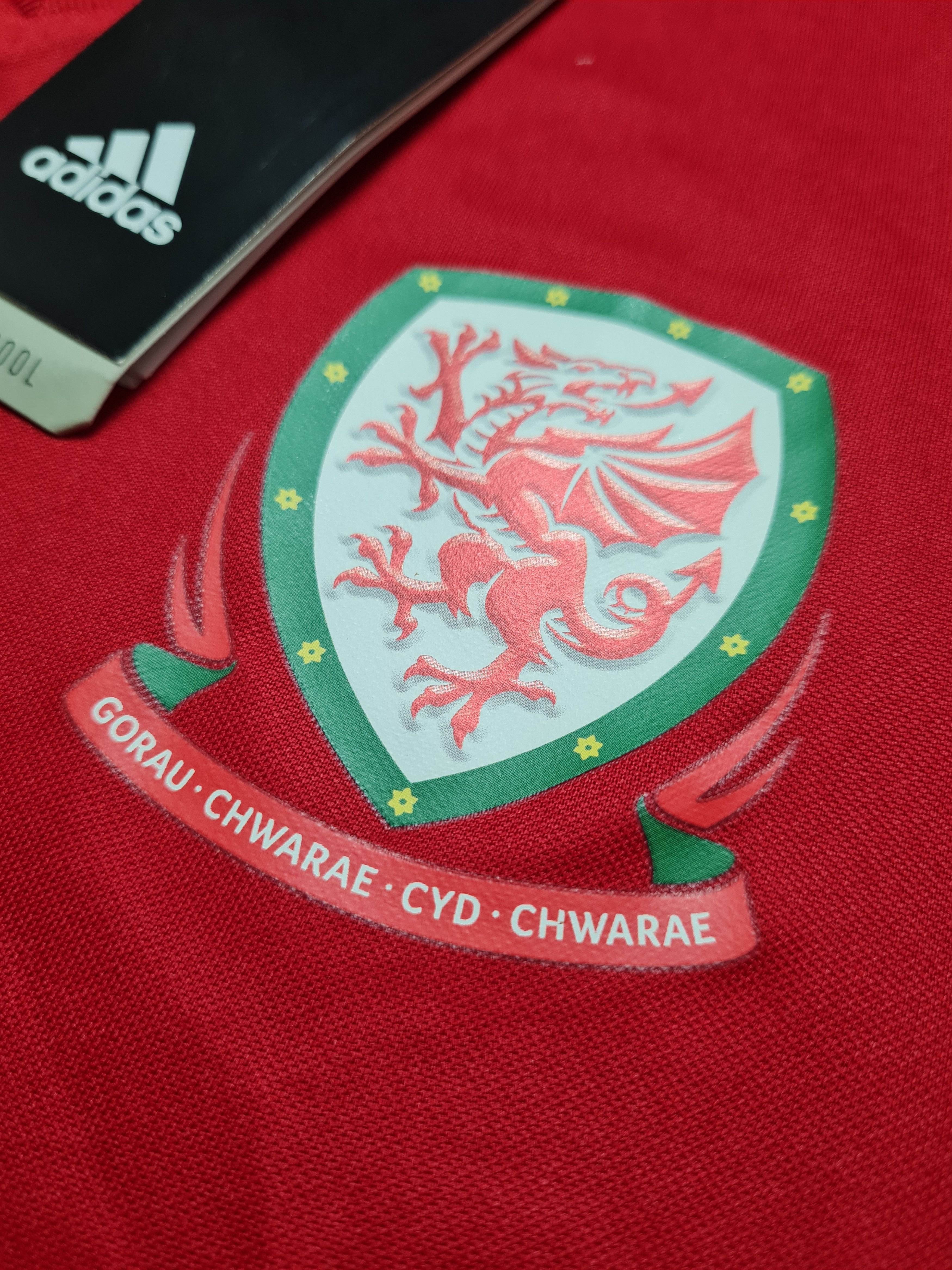 Adidas Jersey Shirt Training Adidas Wales National Football Soccer Size US S / EU 44-46 / 1 - 4 Thumbnail