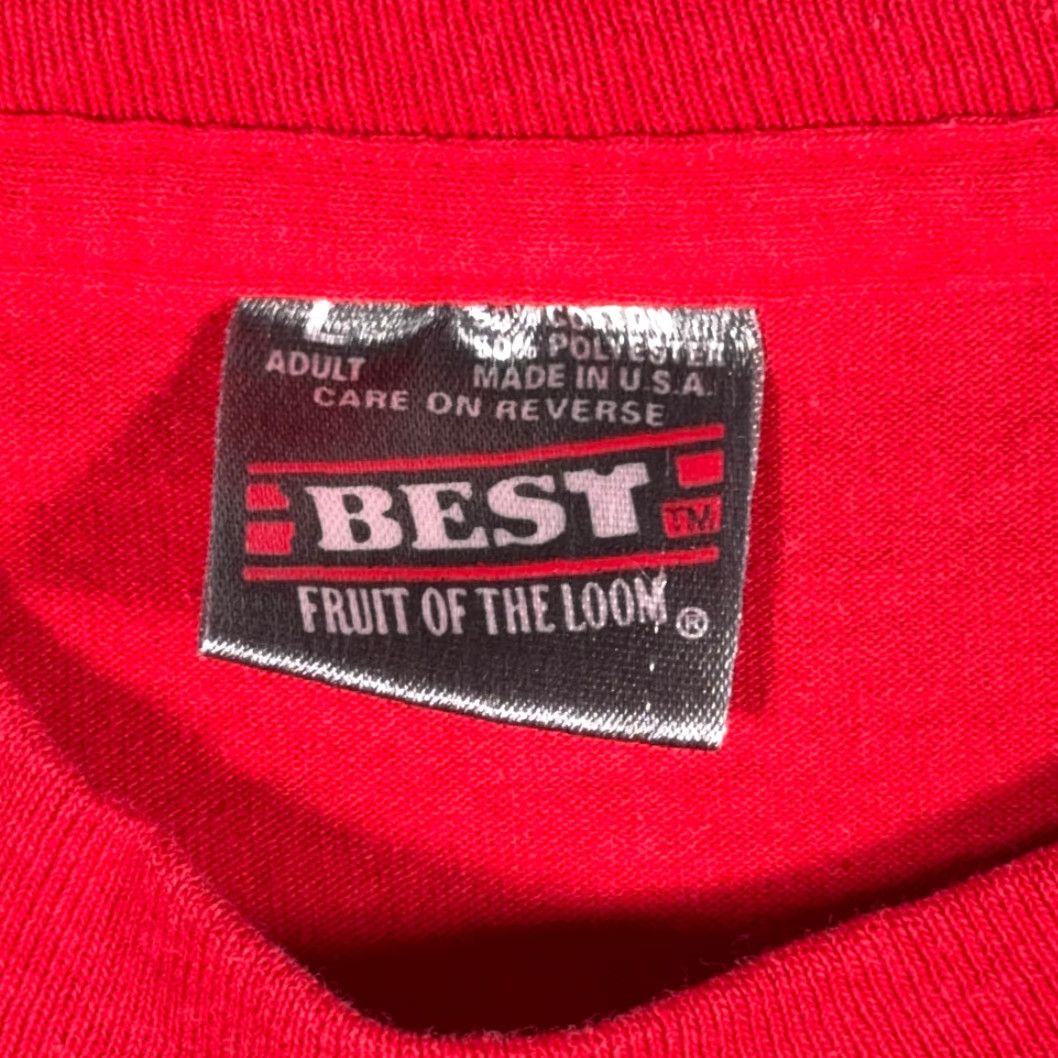Fruit Of The Loom VINTAGE General Electric Shirt Adult LARGE Red 90s USA GE Mattoon Lamp Plant 1946 1996 Crew Neck Short Sleeve Cotton Blend Mens Tee Size US M / EU 48-50 / 2 - 3 Thumbnail