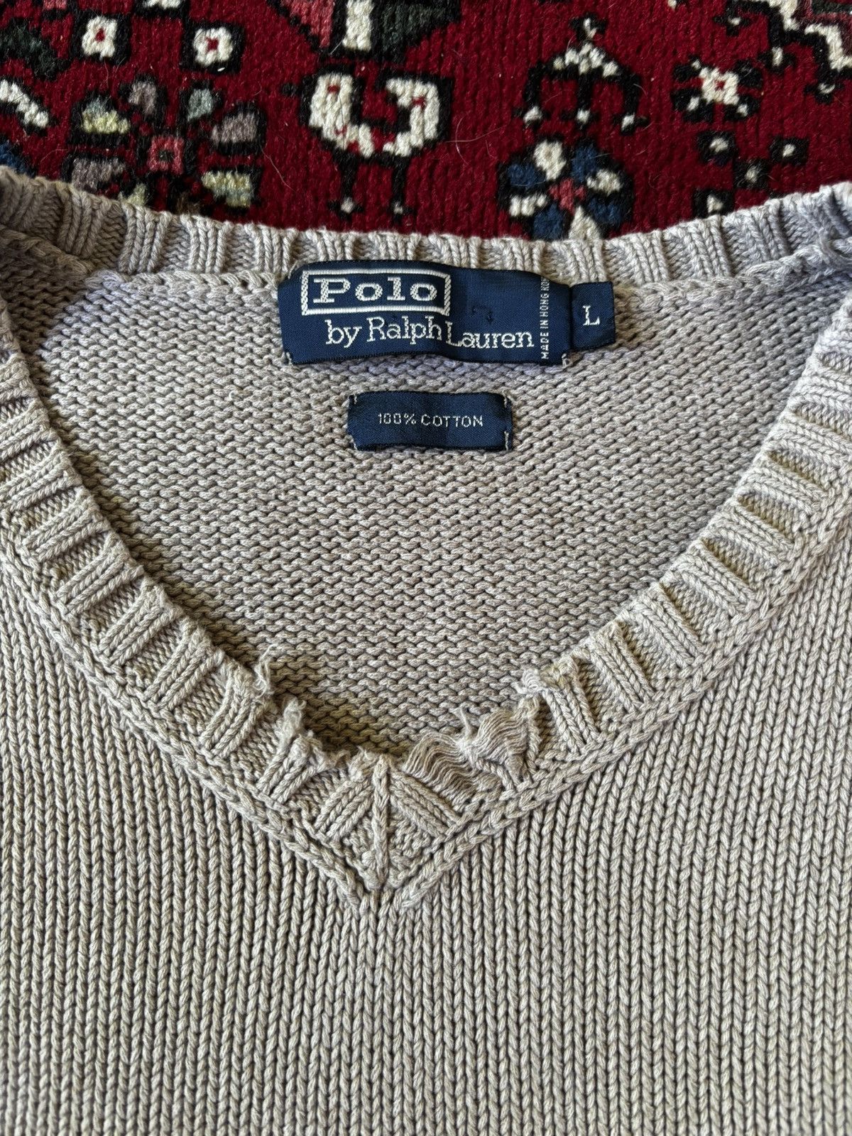 Polo Ralph Lauren beige Polo Ralph Lauren sweater vest Size US L / EU 52-54 / 3 - 2 Thumbnail