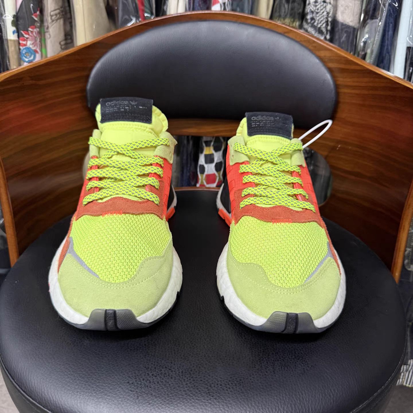 Adidas adidas Nite Jogger Road Safety Yellow Orange Sneakers Size US 11.5 / EU 44-45 - 2 Thumbnail