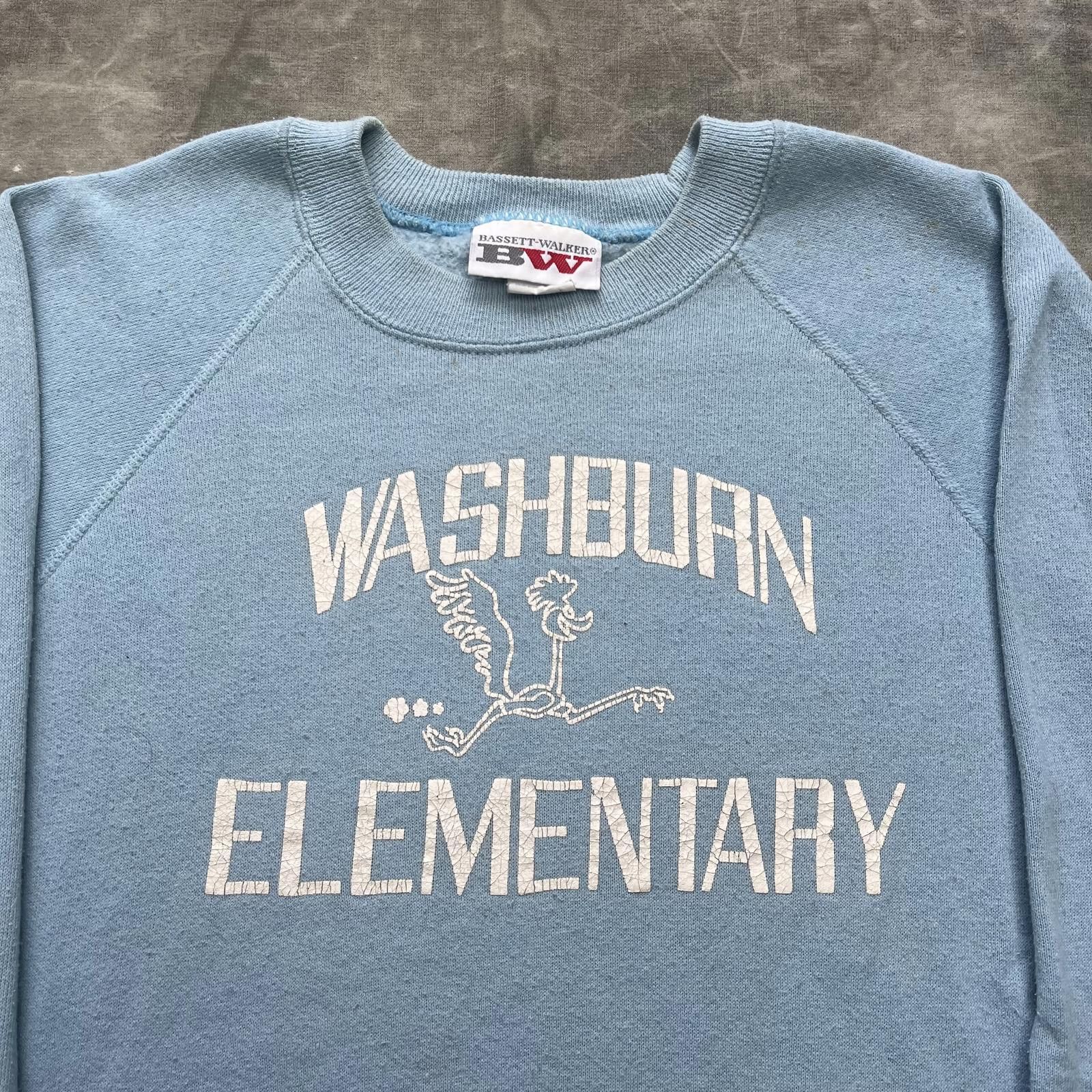 Vintage Vintage 1980s Washburn Elementary Road Runner Sweatshirt Size US L / EU 52-54 / 3 - 2 Thumbnail