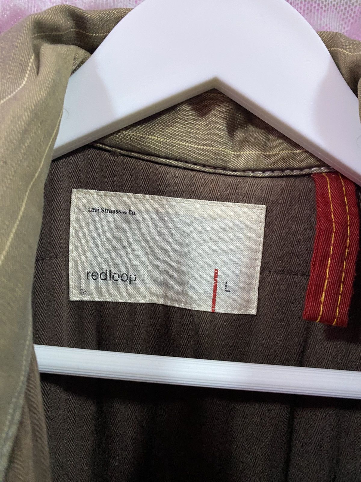Levi's × Levi's Vintage Clothing × Vintage Vintage Levi's Redloop Hickory Stripe Jacket Made Japan Size US L / EU 52-54 / 3 - 9 Thumbnail
