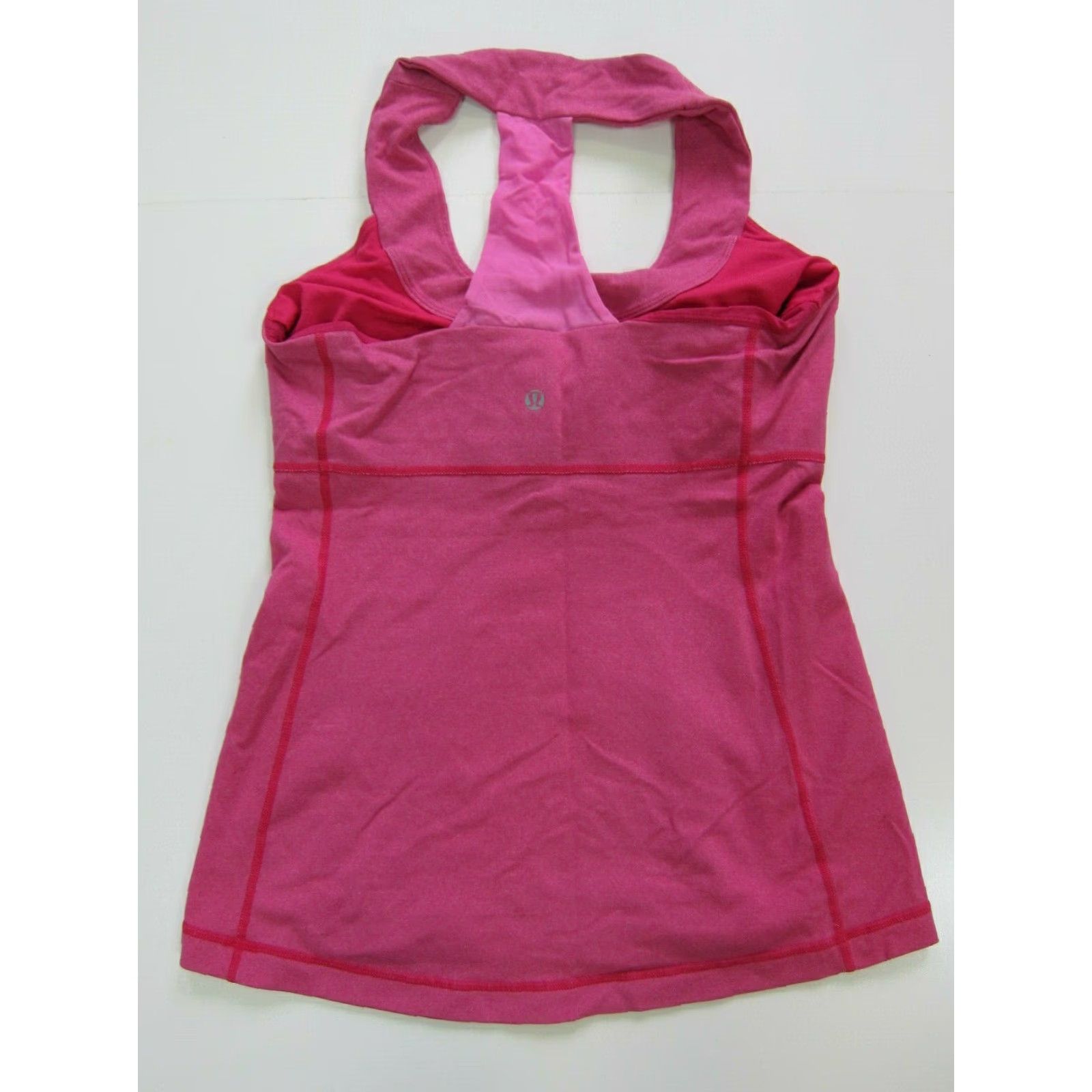 Lululemon Lululemon Pink T-Back Stretch Sports Bra Active Yoga Run Workout Top Women S-M Size S / US 4 / IT 40 - 8 Thumbnail