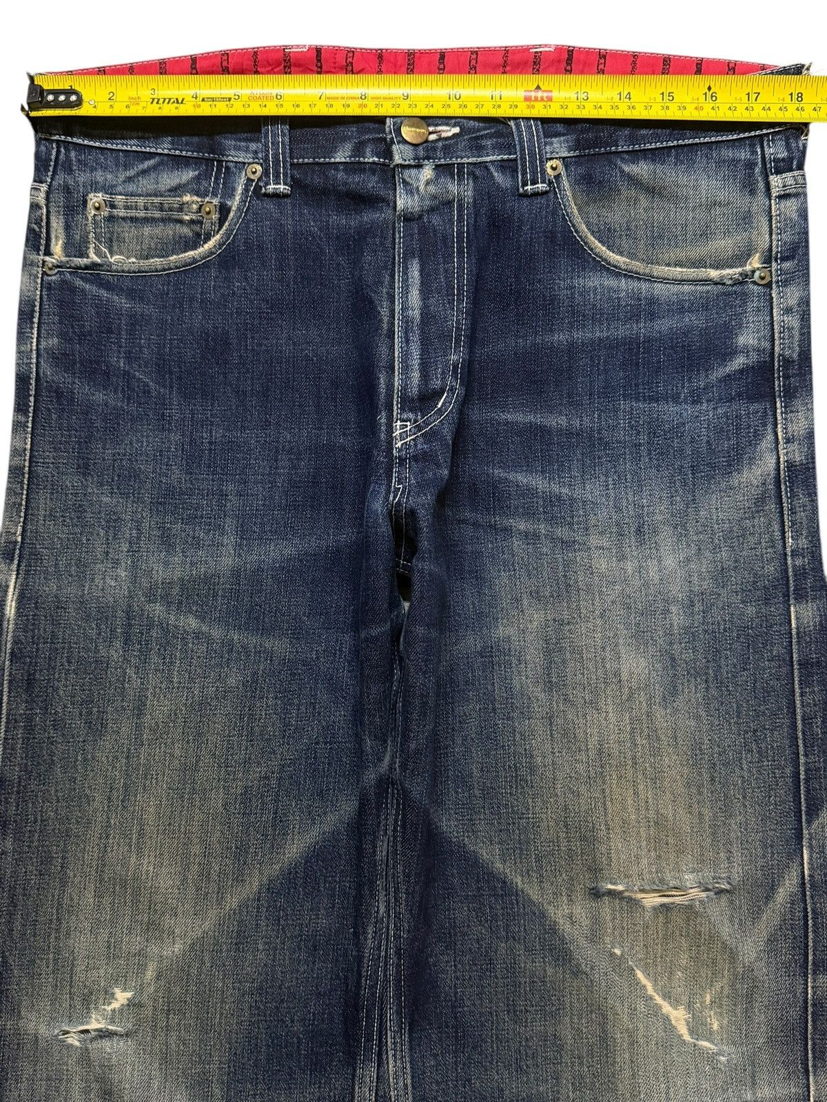PHENOMENON Vintage 90s Japan Phenomenon Faded Whisker Distress Wide Leg Size US 36 / EU 52 - 11 Thumbnail
