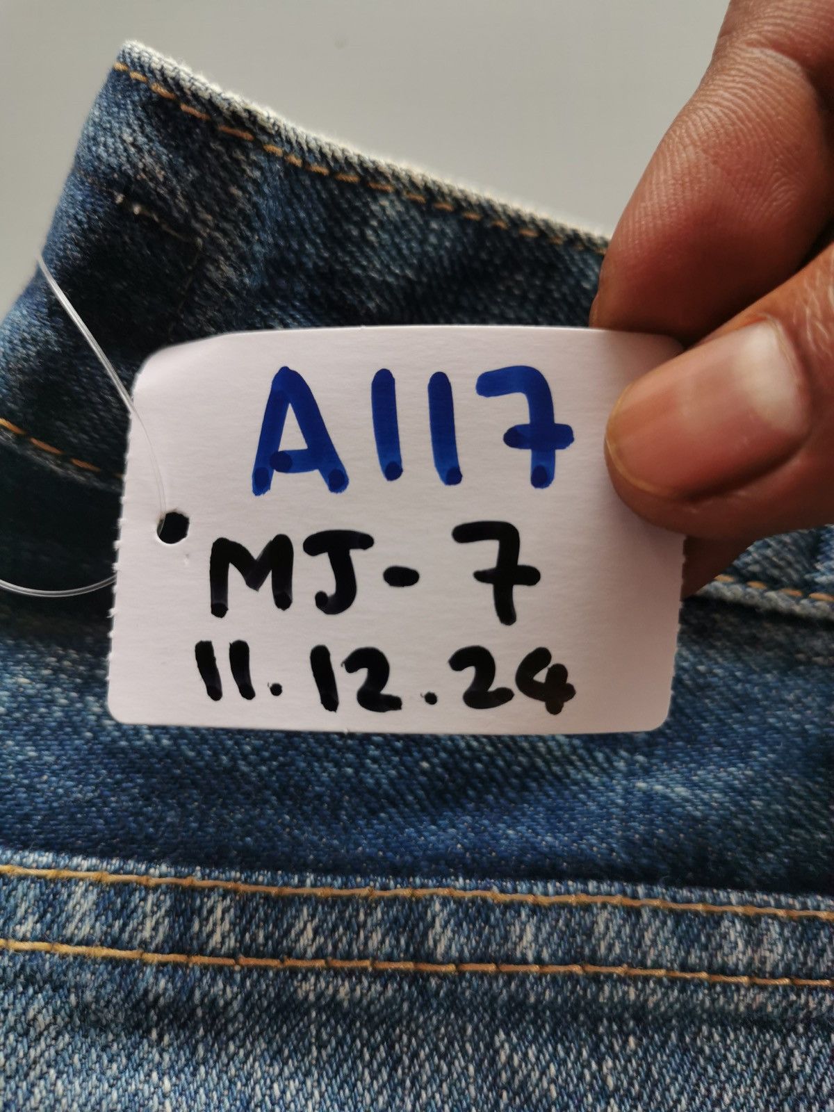 Japanese Brand Vintage DMG Distressed Japanese Denim Jeans Size US 30 / EU 46 - 17 Thumbnail