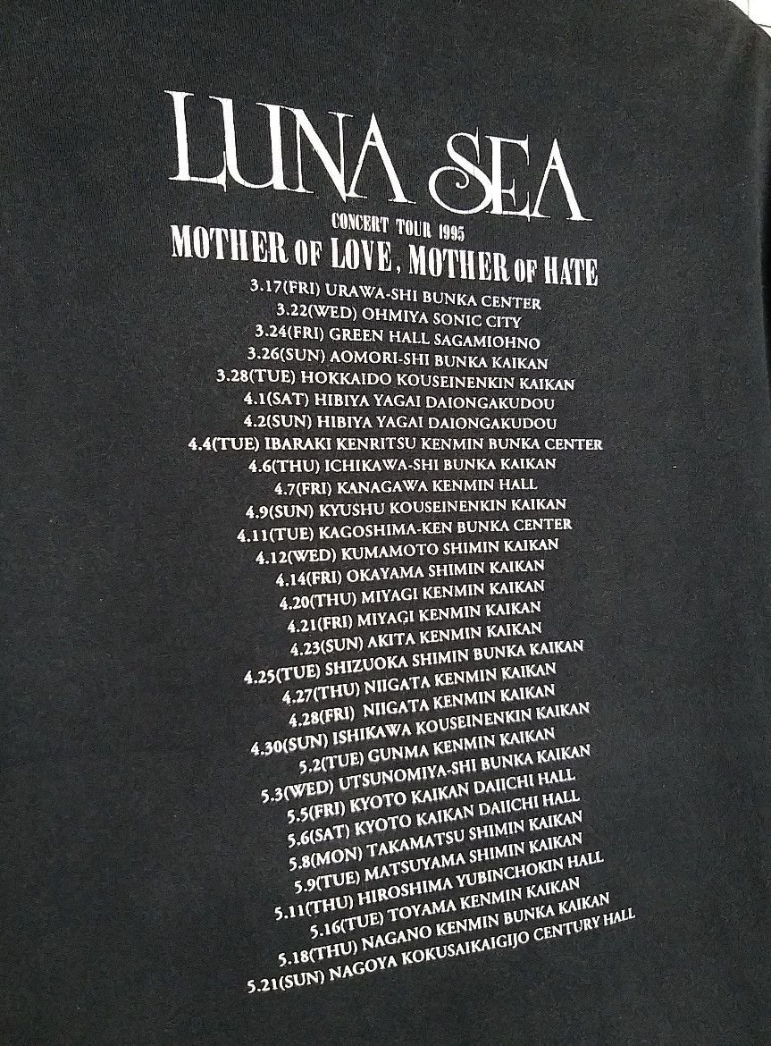 Band Tees VINTAGE LUNA SEA"CONCERT TOUR 1995"JAPAN ROCK BAND T SHIRT Size US L / EU 52-54 / 3 - 4 Thumbnail