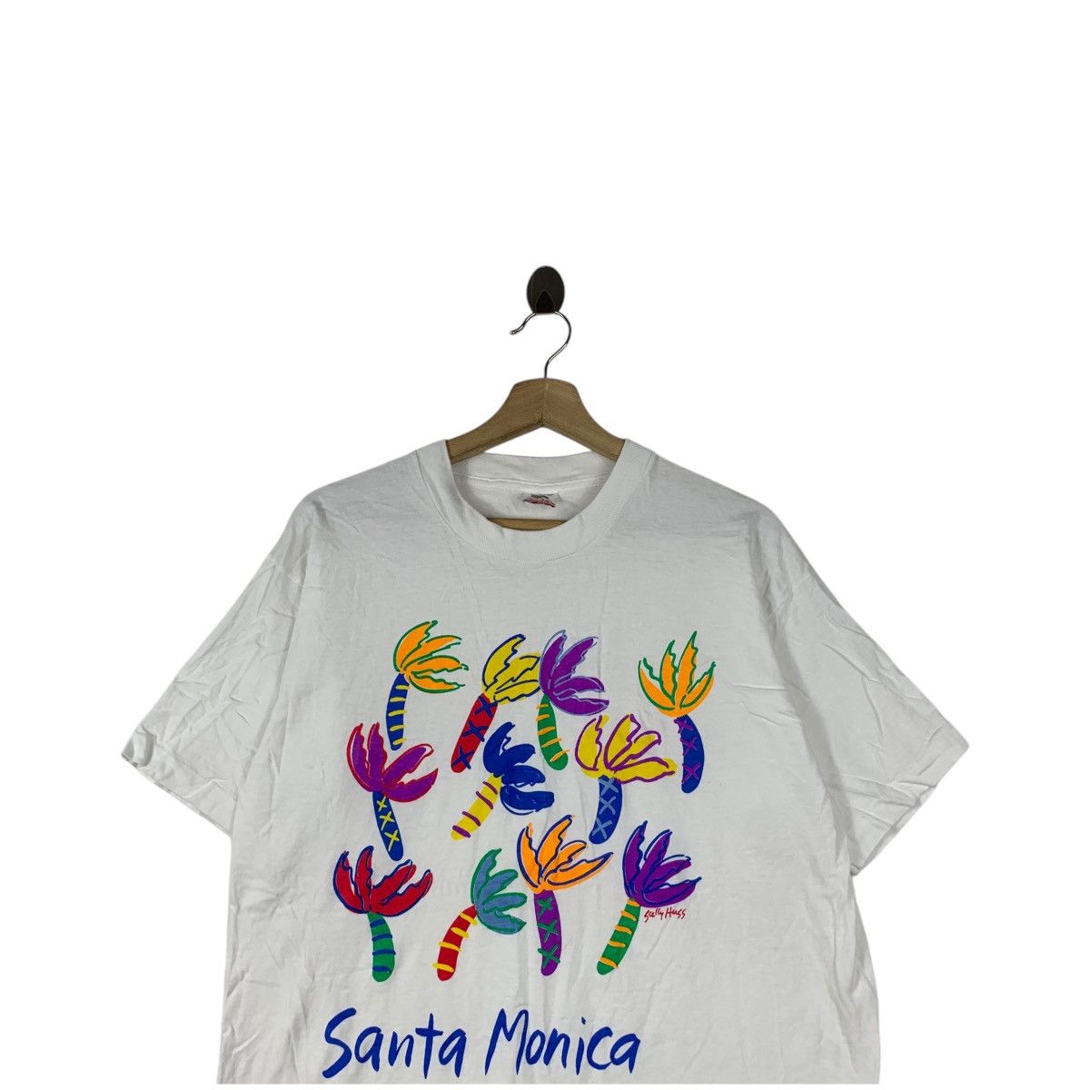 Other Vintage 90’ SANTA MONICA SALLY HUSS Illustration Tee Shirt Size US L / EU 52-54 / 3 - 2 Thumbnail