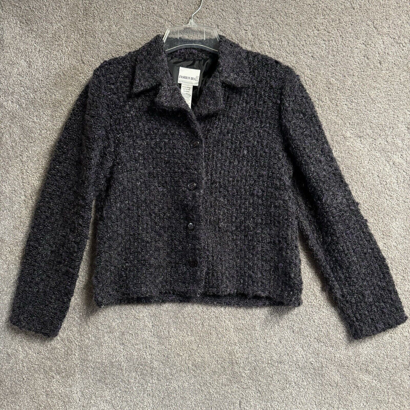 Other Vintage 80s Fashion Bug Cardigan Sweater M Mohair Whimsigoth Size M / US 6-8 / IT 42-44 - 1 Thumbnail